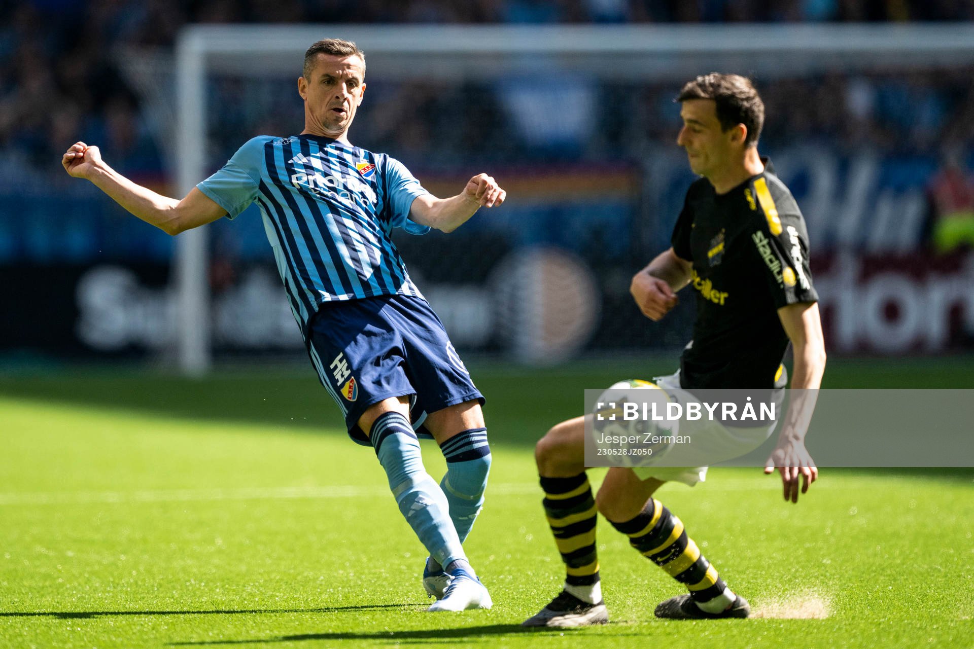 Djurgårdens Haris Radetinac och AIKs Jetmir Haliti