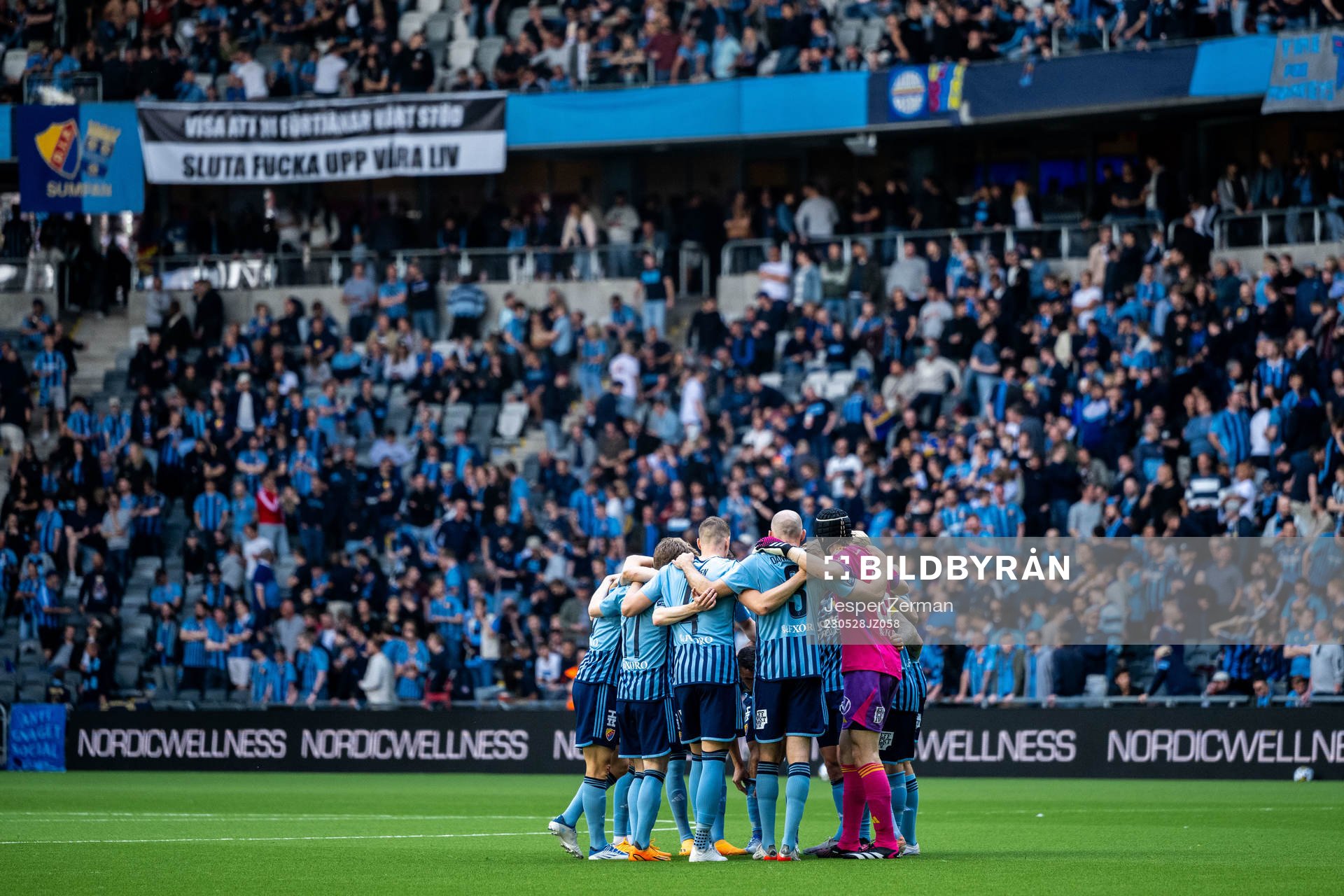 Djurgårdens spelare samlade