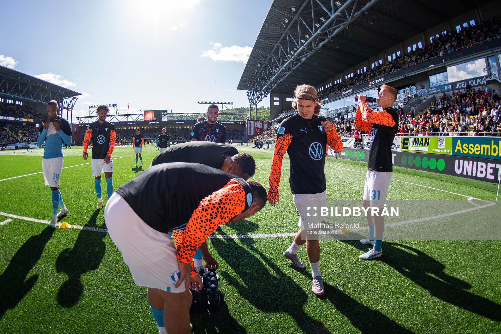Malmö FFs Sebastian Nanasi och Hugo Larsson