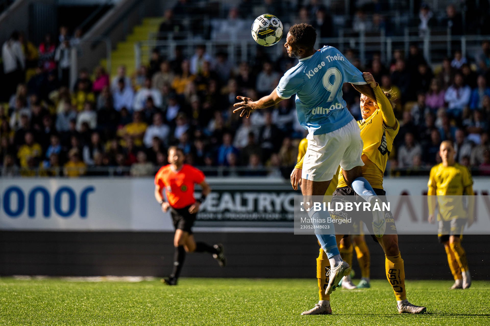 Malmö FFs Isaac Kiese Thelin och Elfsborgs Niklas Hult