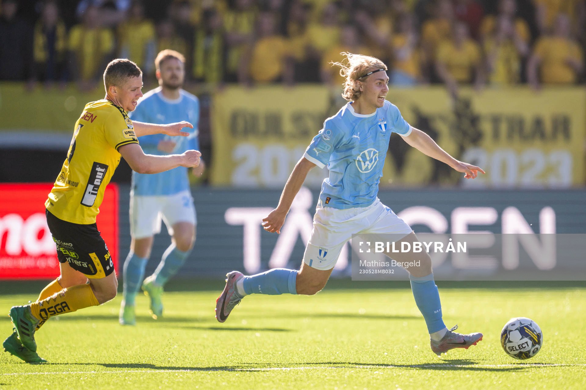 Elfsborgs Andre Ibsen Rømer och Malmö FFs Sebastian Nanasi