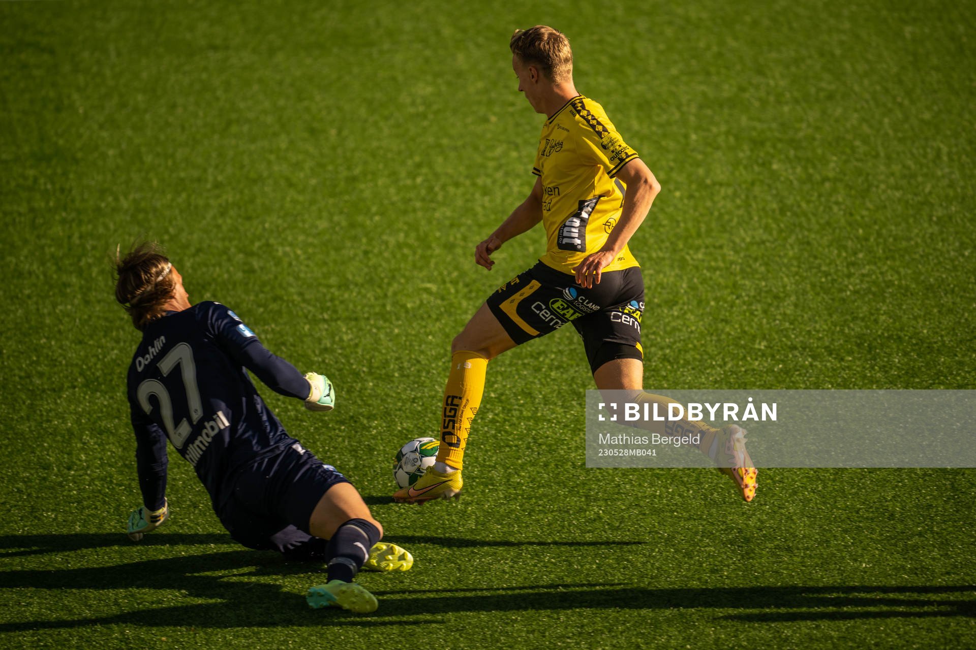 Malmö FFs målvakt Johan Dahlin släpper in 3-0 av