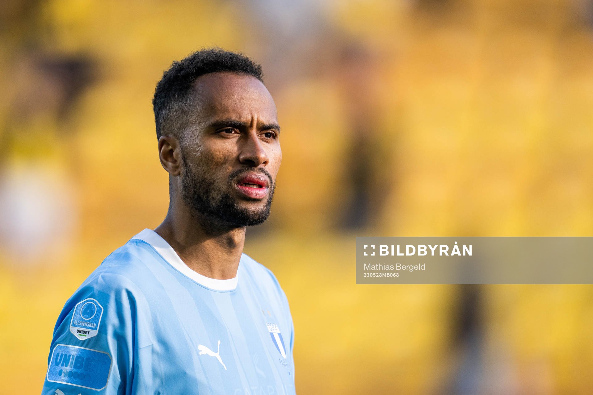 Malmö FFs Isaac Kiese Thelin deppar