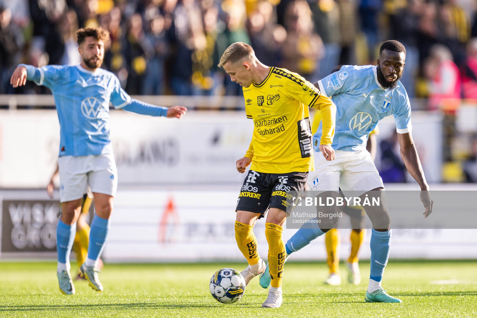 Elfsborgs Jacob Ondrejka och Malmö FFs Mahame Siby