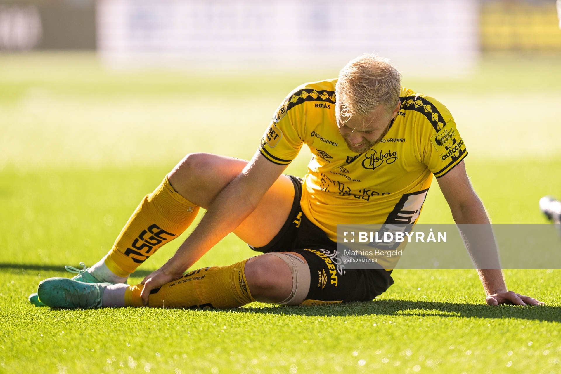 Elfsborgs Sveinn Guðjohnsen har ont