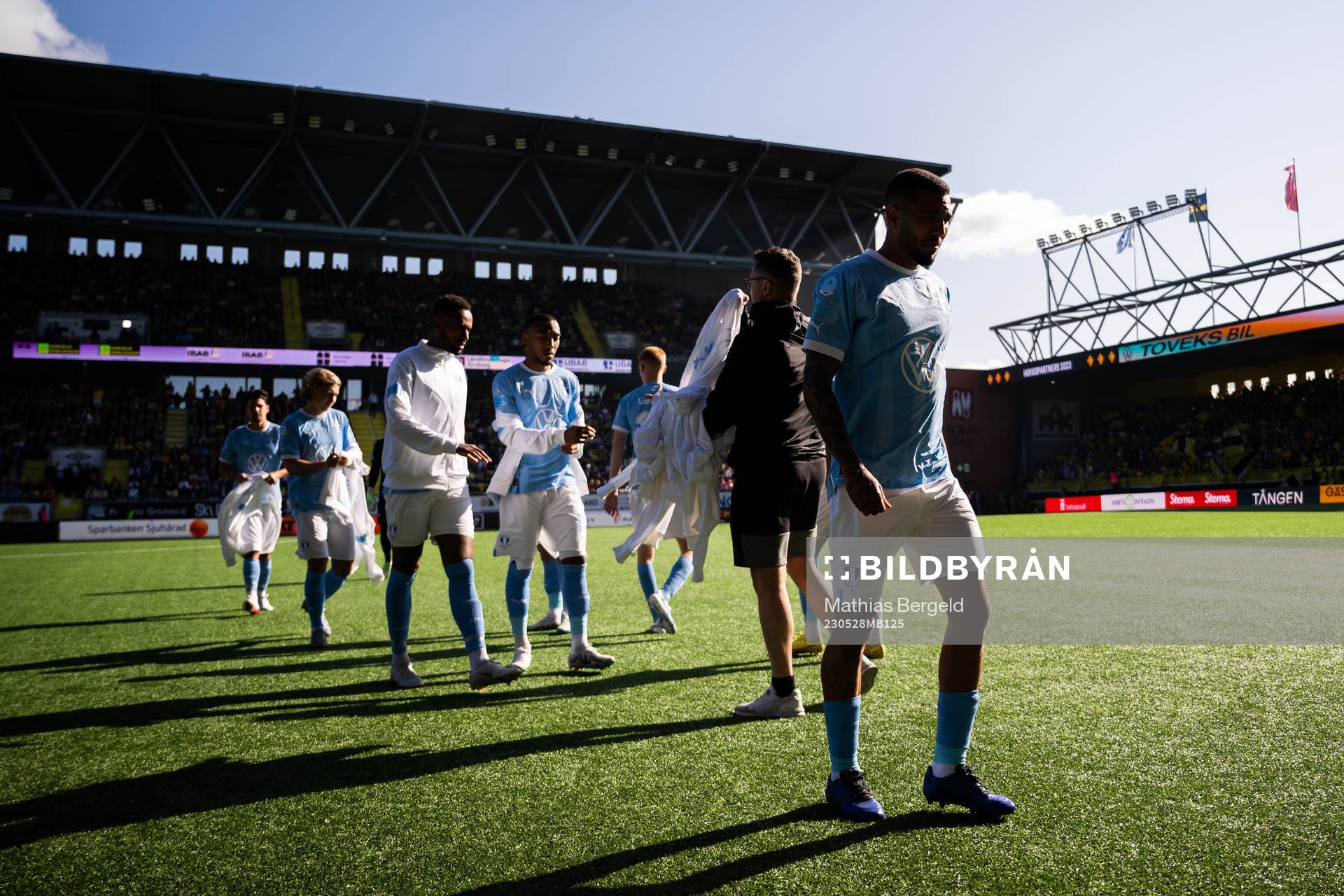 Malmö FFs Isaac Kiese Thelin, Derek Cornelius och Sergio
