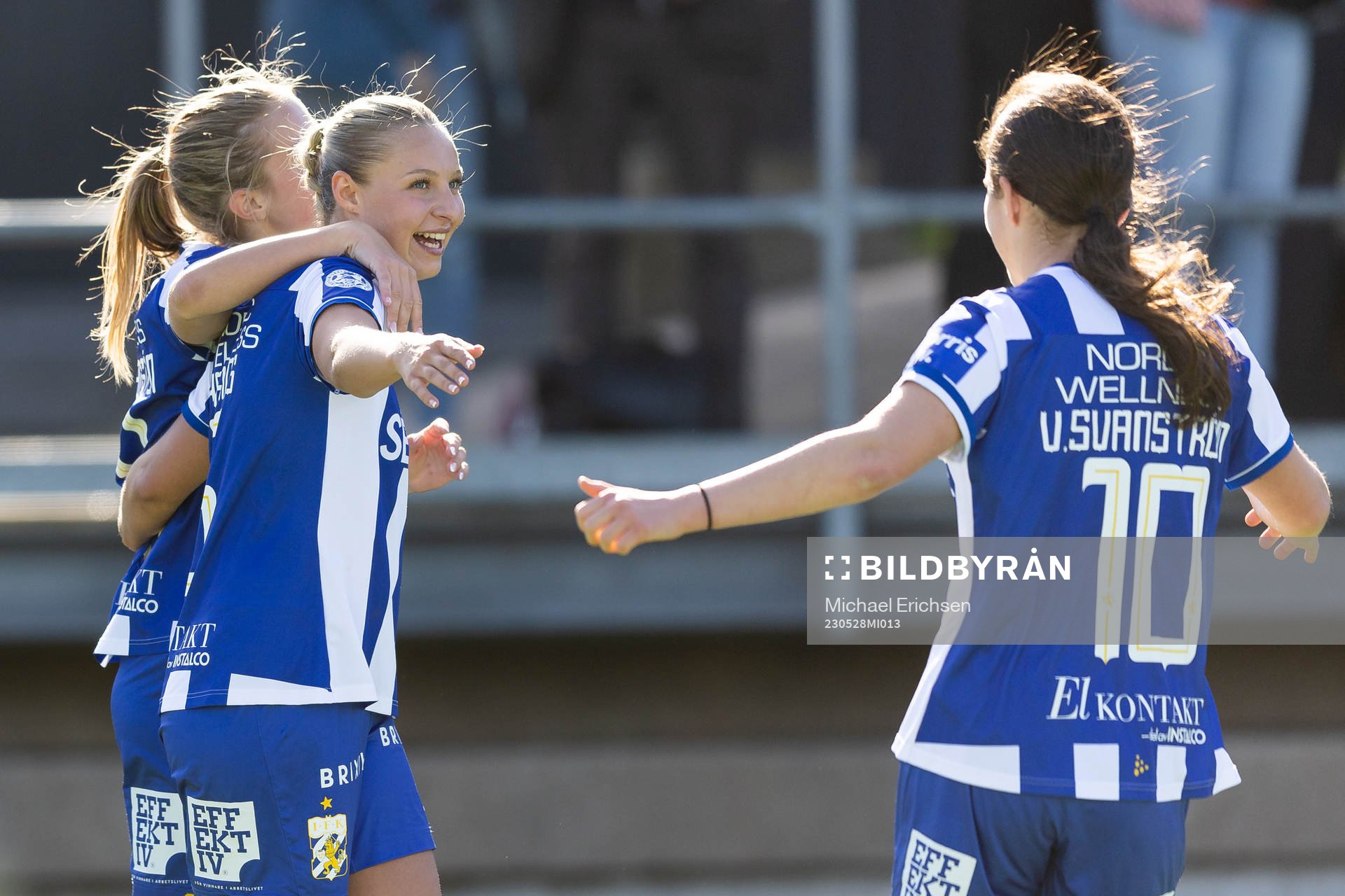 IFK Göteborgs Filippa Hopkins jublar med lagkamrater