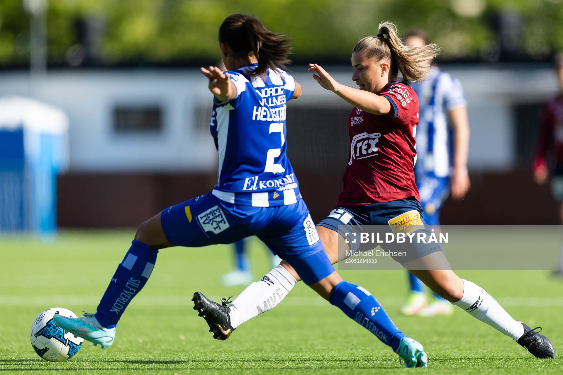 IFK Göteborgs Ashley Hellström och Örgrytes Nicole