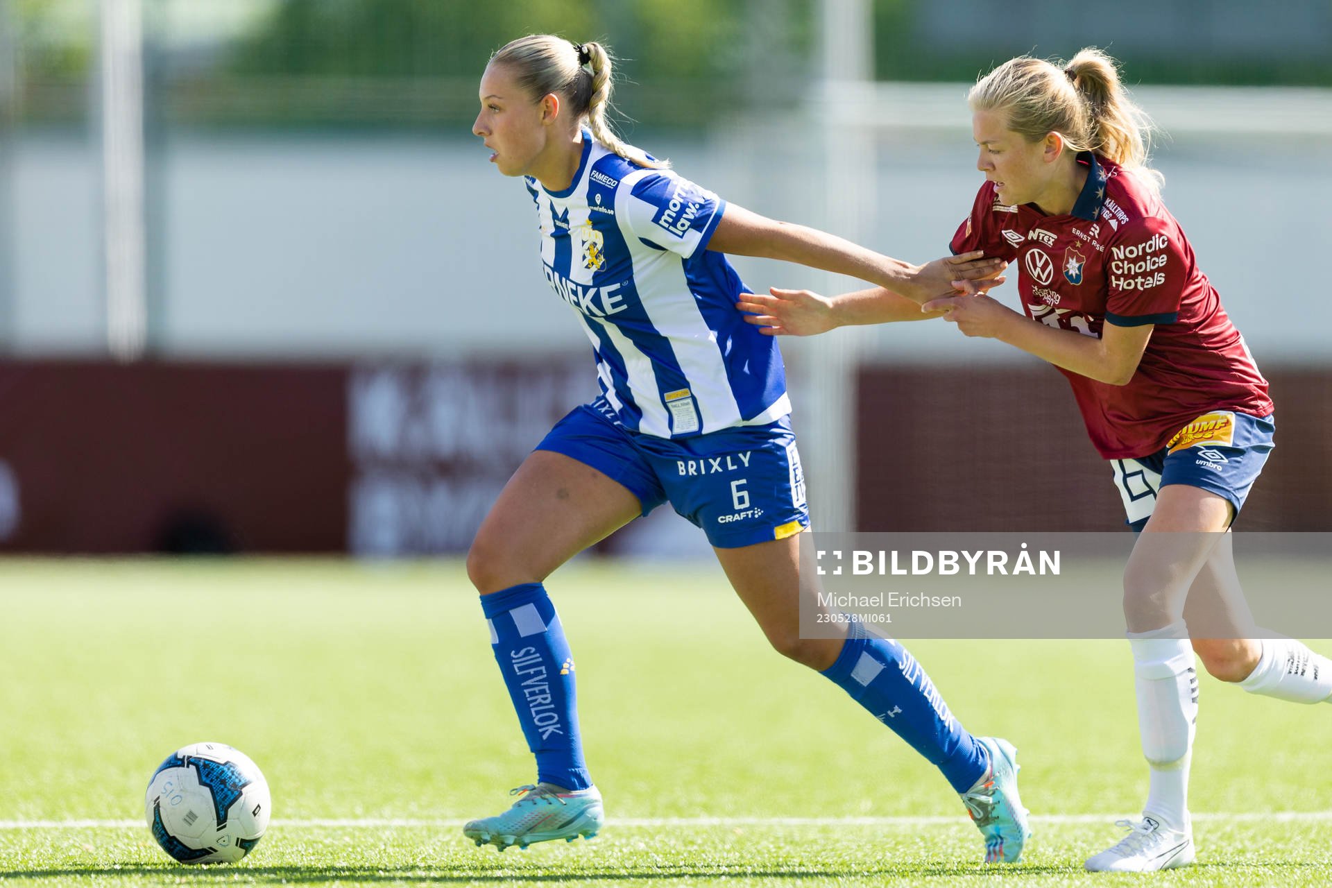 IFK Göteborgs Filippa Hopkins och Örgrytes Emma Berthold