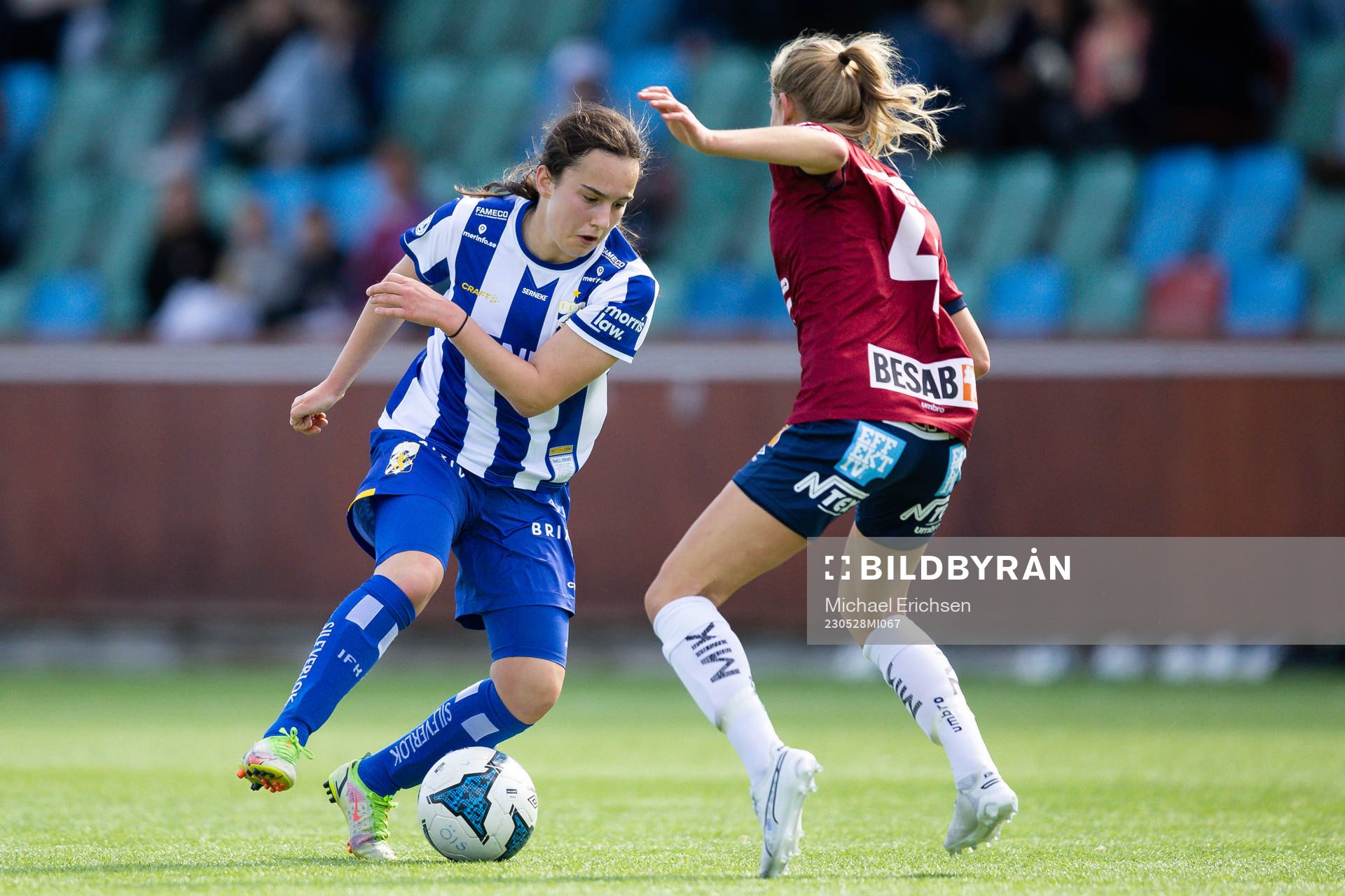 IFK Göteborgs Victoria Svanström och Örgrytes Emma