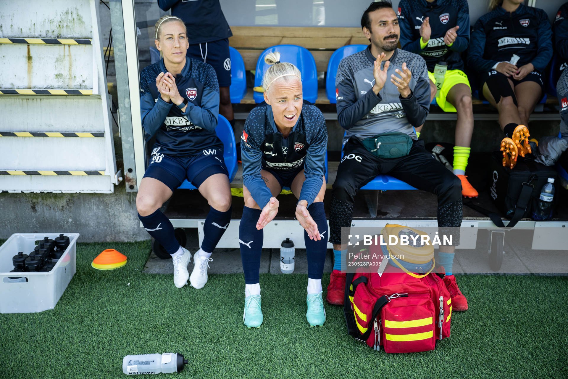 FC Rosengårds Caroline Seger på bänken