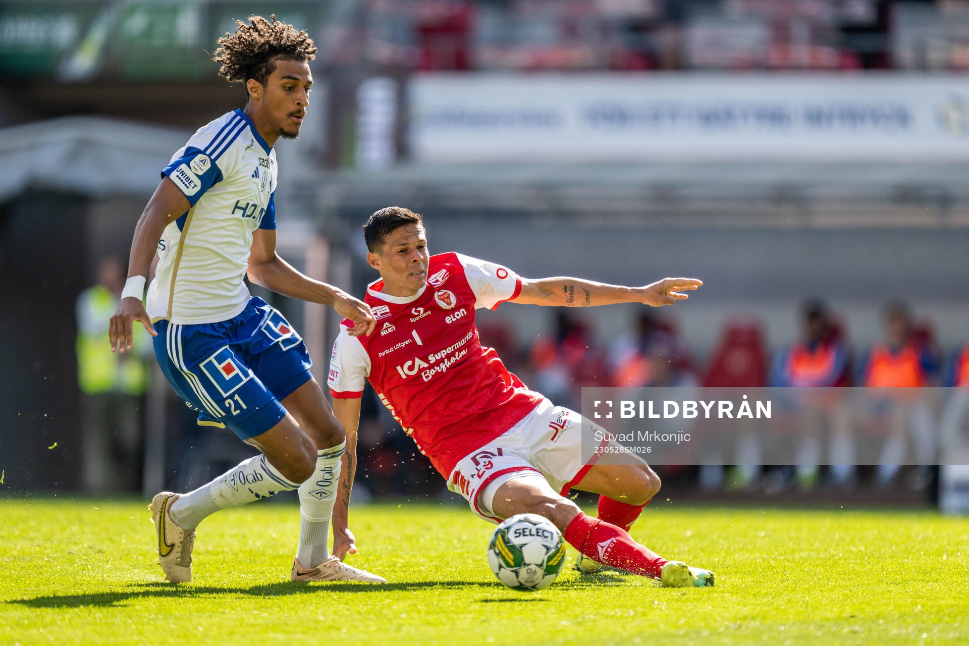 IFK Norrköpings Jesper Ceesay och Kalmars Romario Pereira