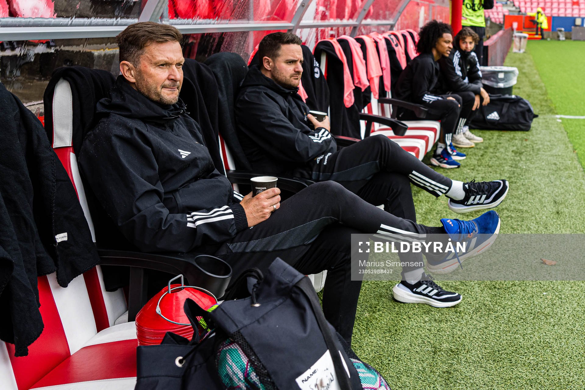 Roar Strand, assistant coach of Rosenborg, ahead of the Eliteserien match between Brann and Rosenborg on May 29, 2023 in Bergen.