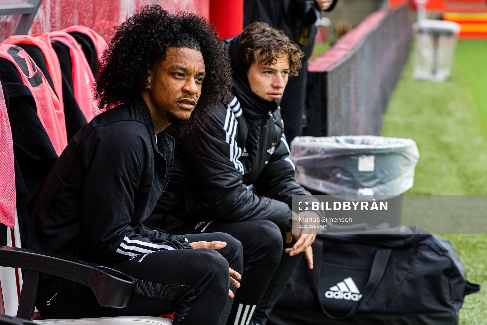 Jayden Nelson and Leo Erik Jean Cornic of Rosenborg