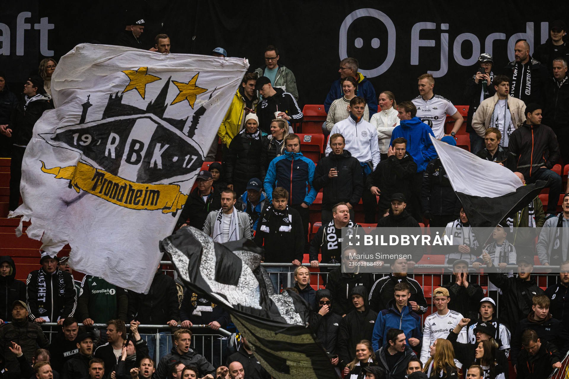 Spectators in the stands