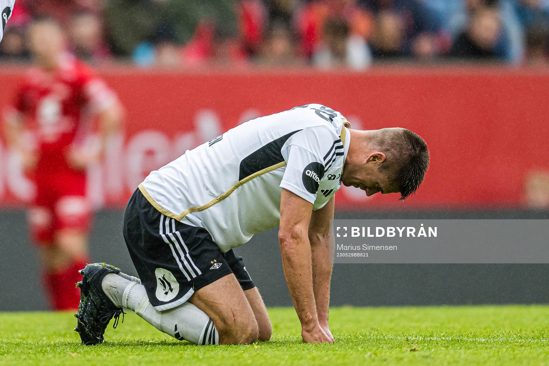 Markus Henriksen of Rosenborg looks dejected