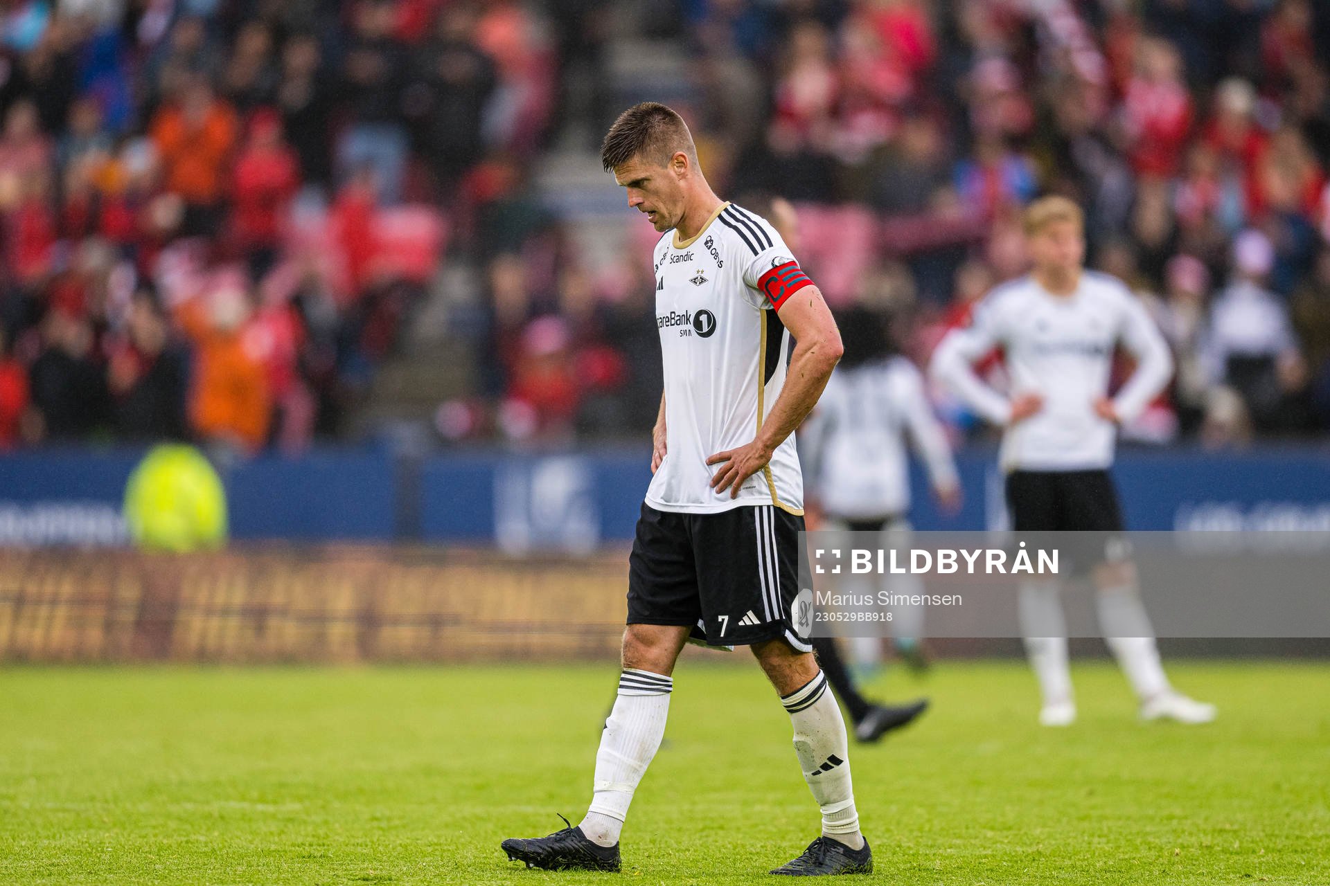 Markus Henriksen of Rosenborg looks dejected