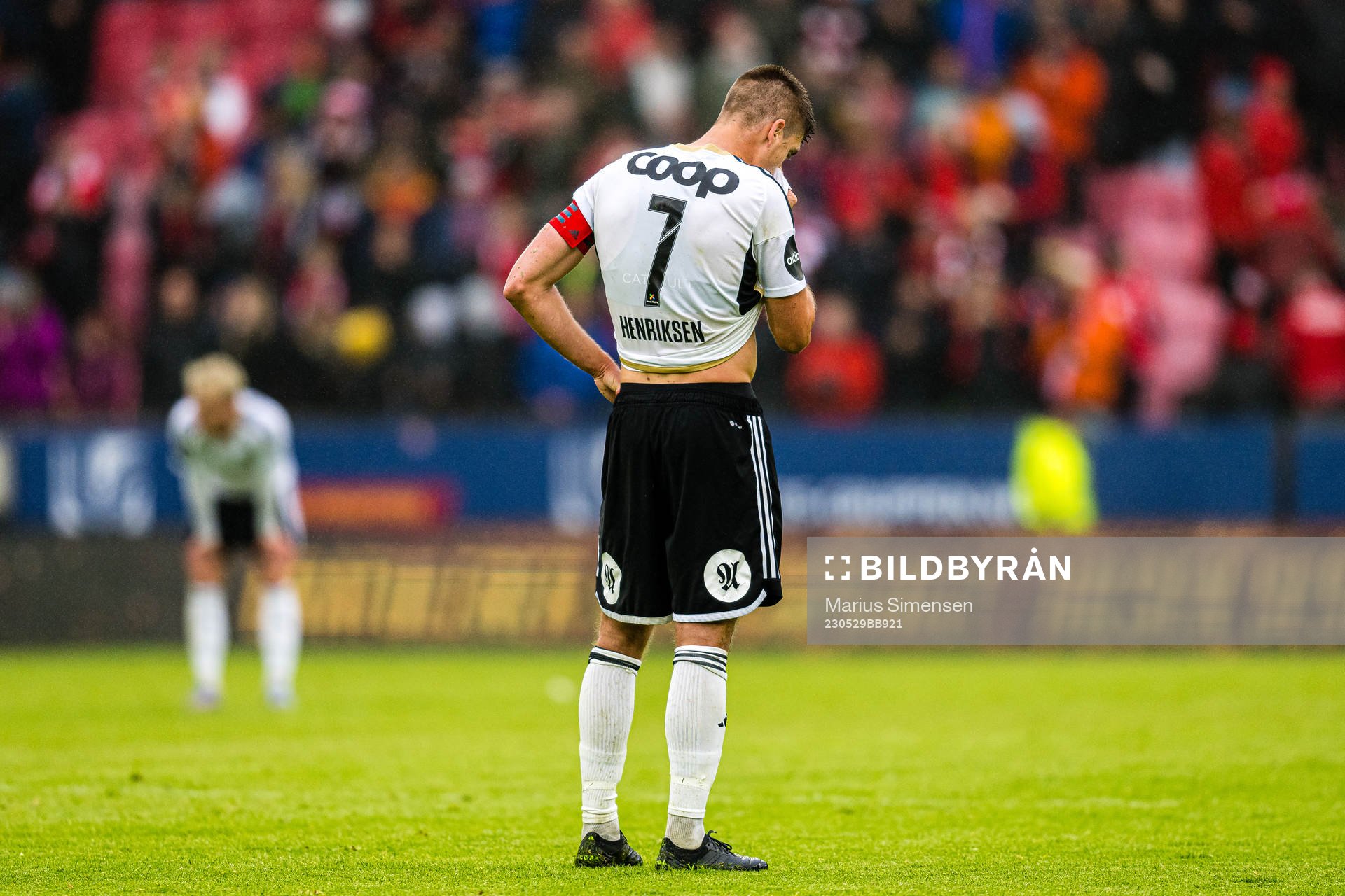 Markus Henriksen of Rosenborg looks dejected