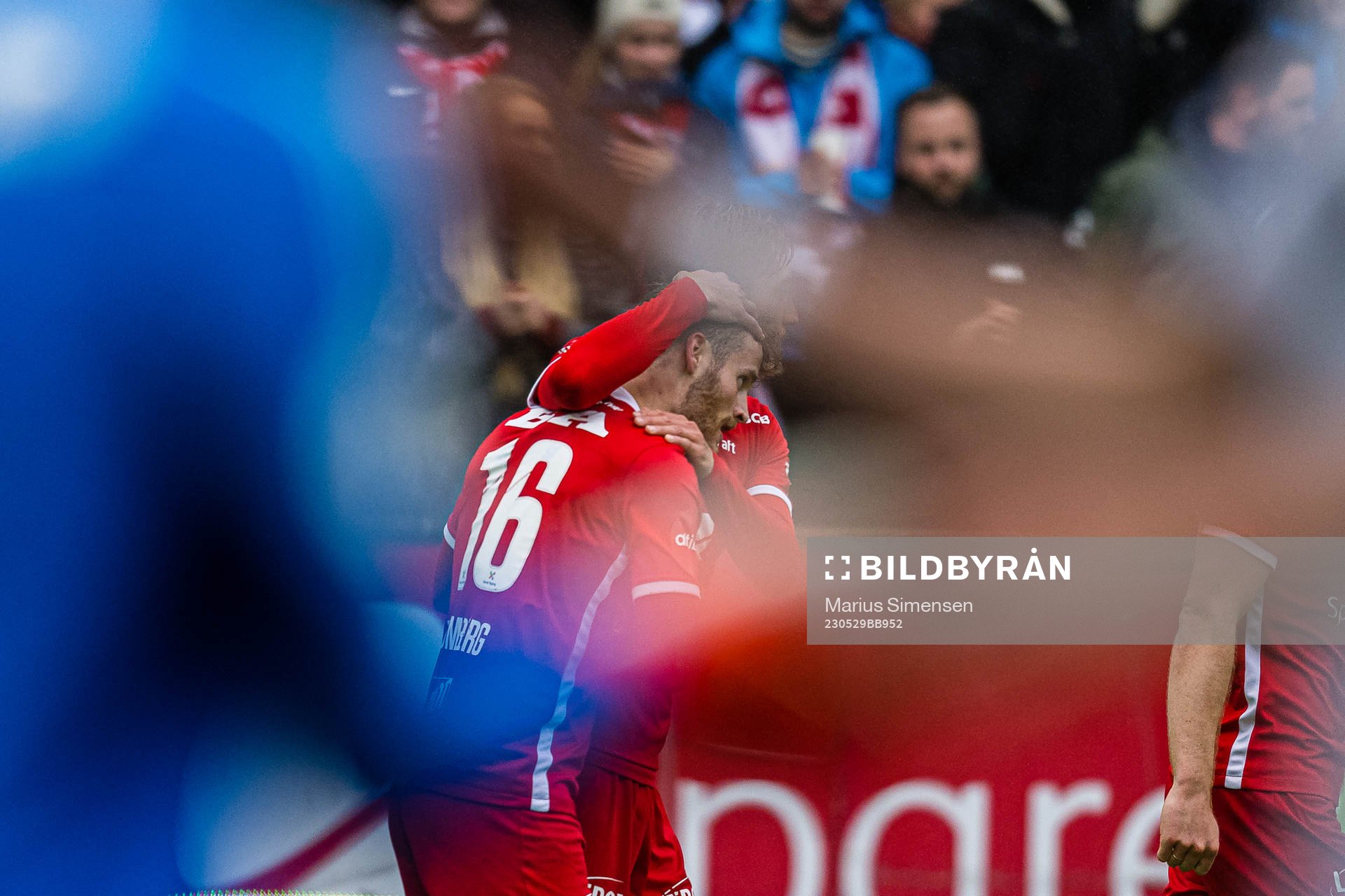 Ole Didrik Blomberg of Brann celebrates