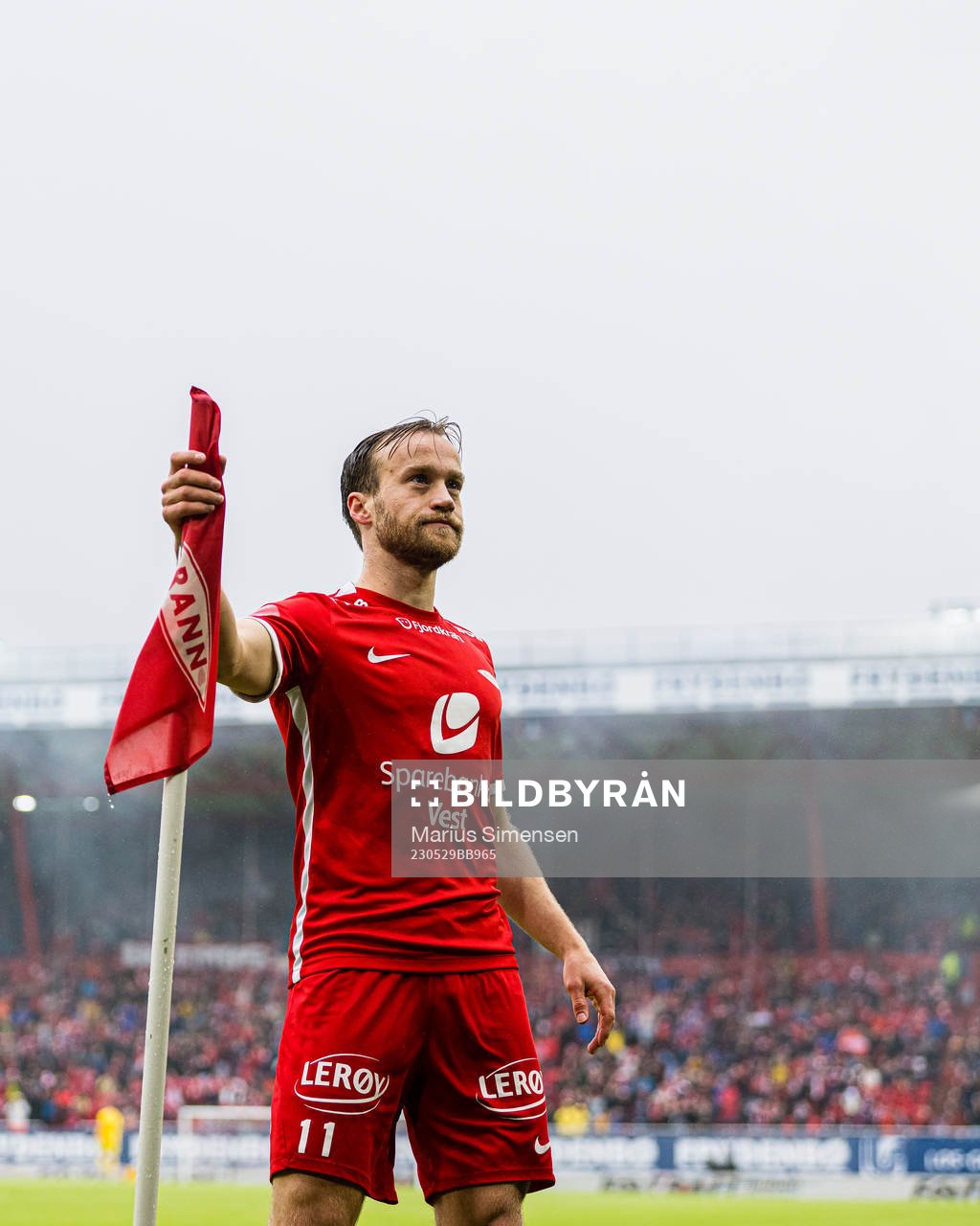 Bård Finne of Brann celebrates