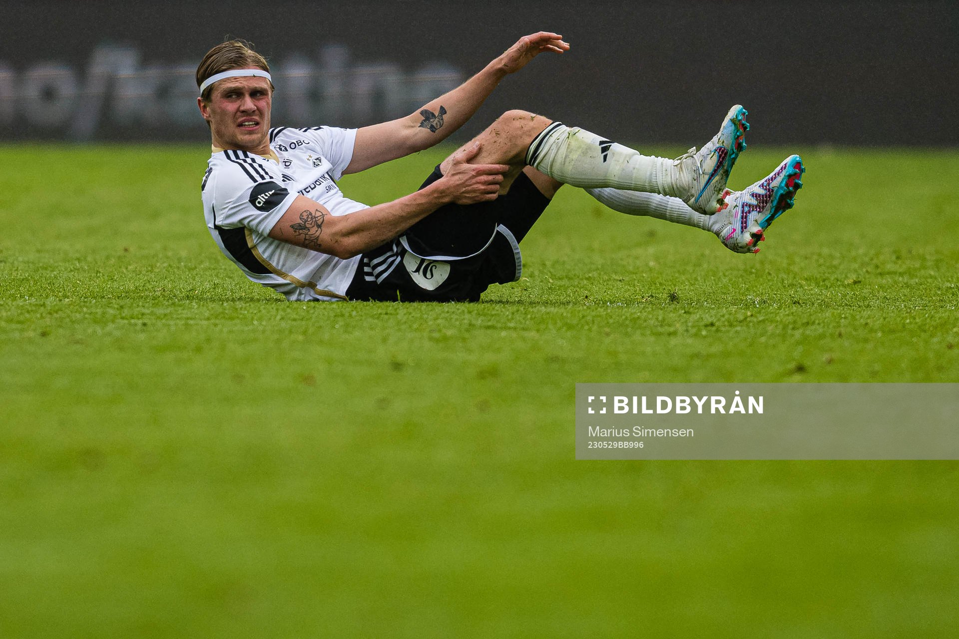 Olaus Jair Skarsem of Rosenborg looks dejected