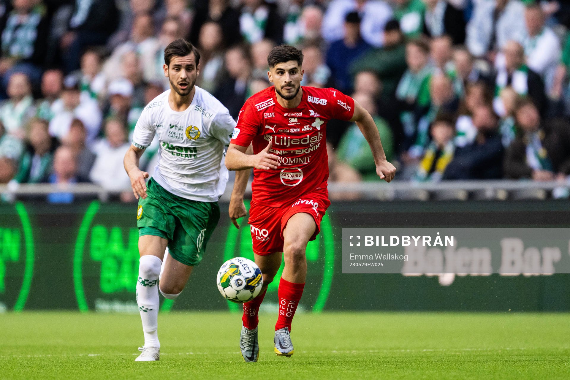 Hammarbys Adi Nalic och Värnamos Emin Grozdanic