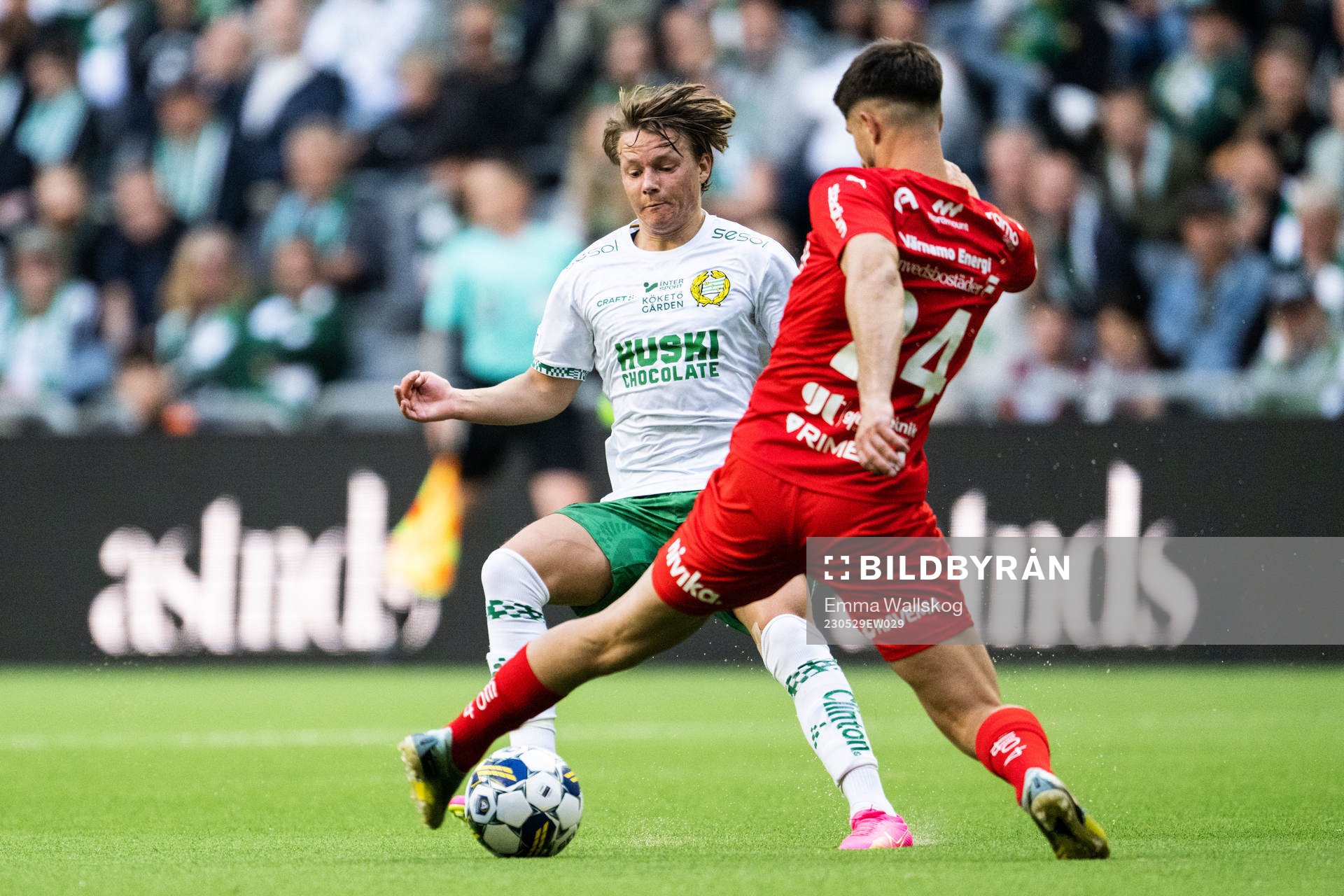 Hammarbys August Mikkelsen och Värnamos Emin Grozdanic