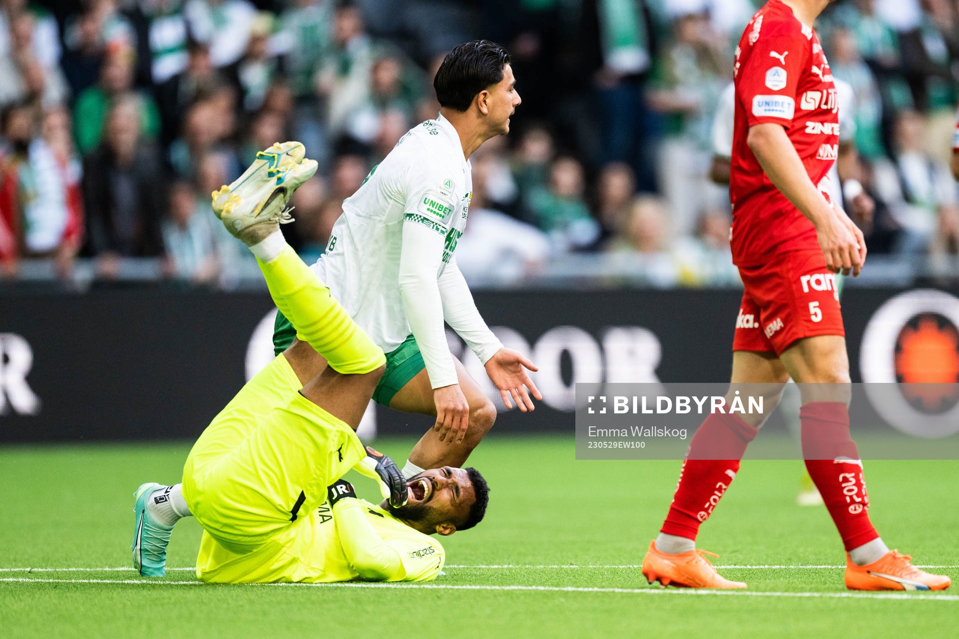 Värnamos Jonathan Ursin Rasheed har ont