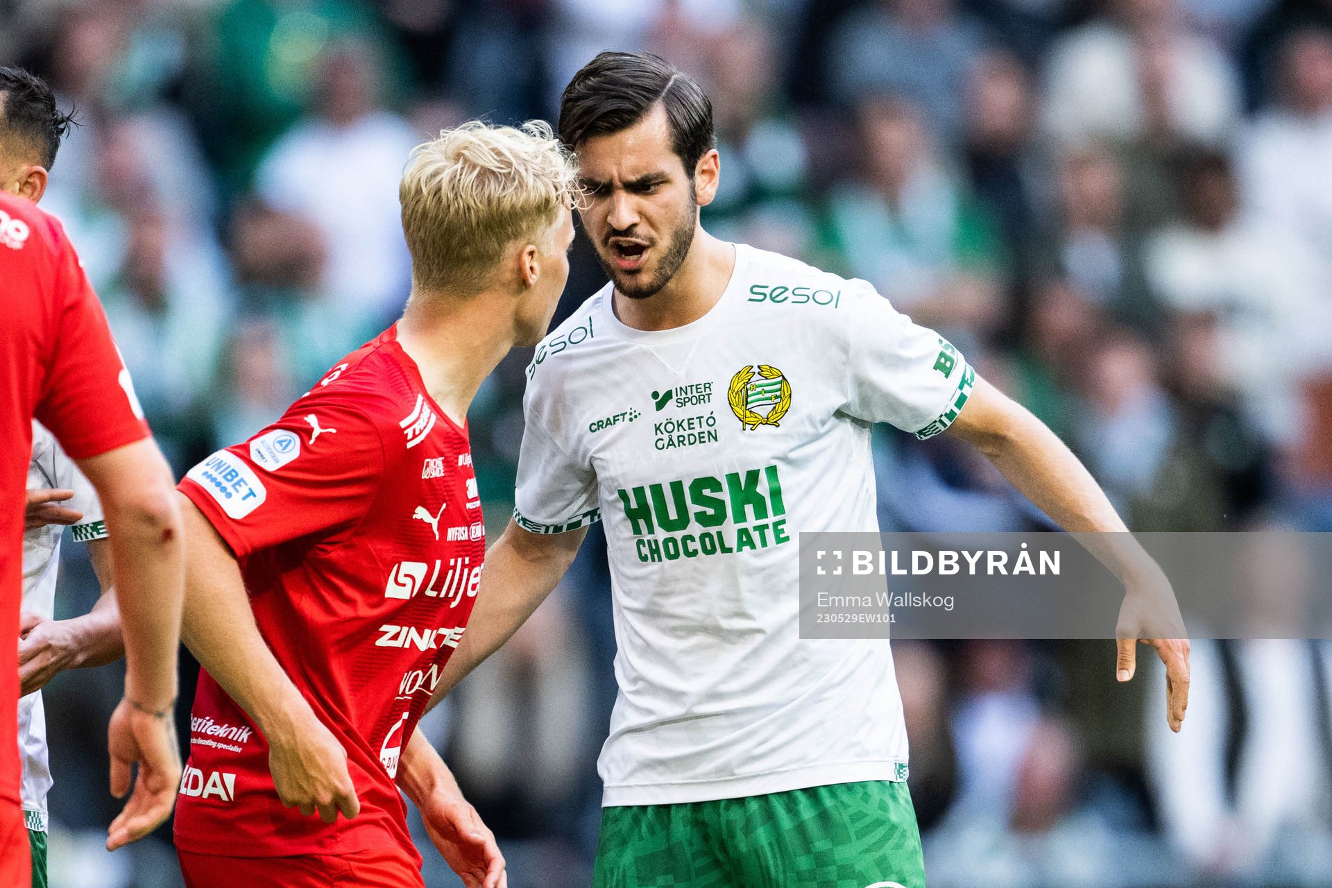 Värnamos Victor Larsson och Hammarbys Adi Nalic