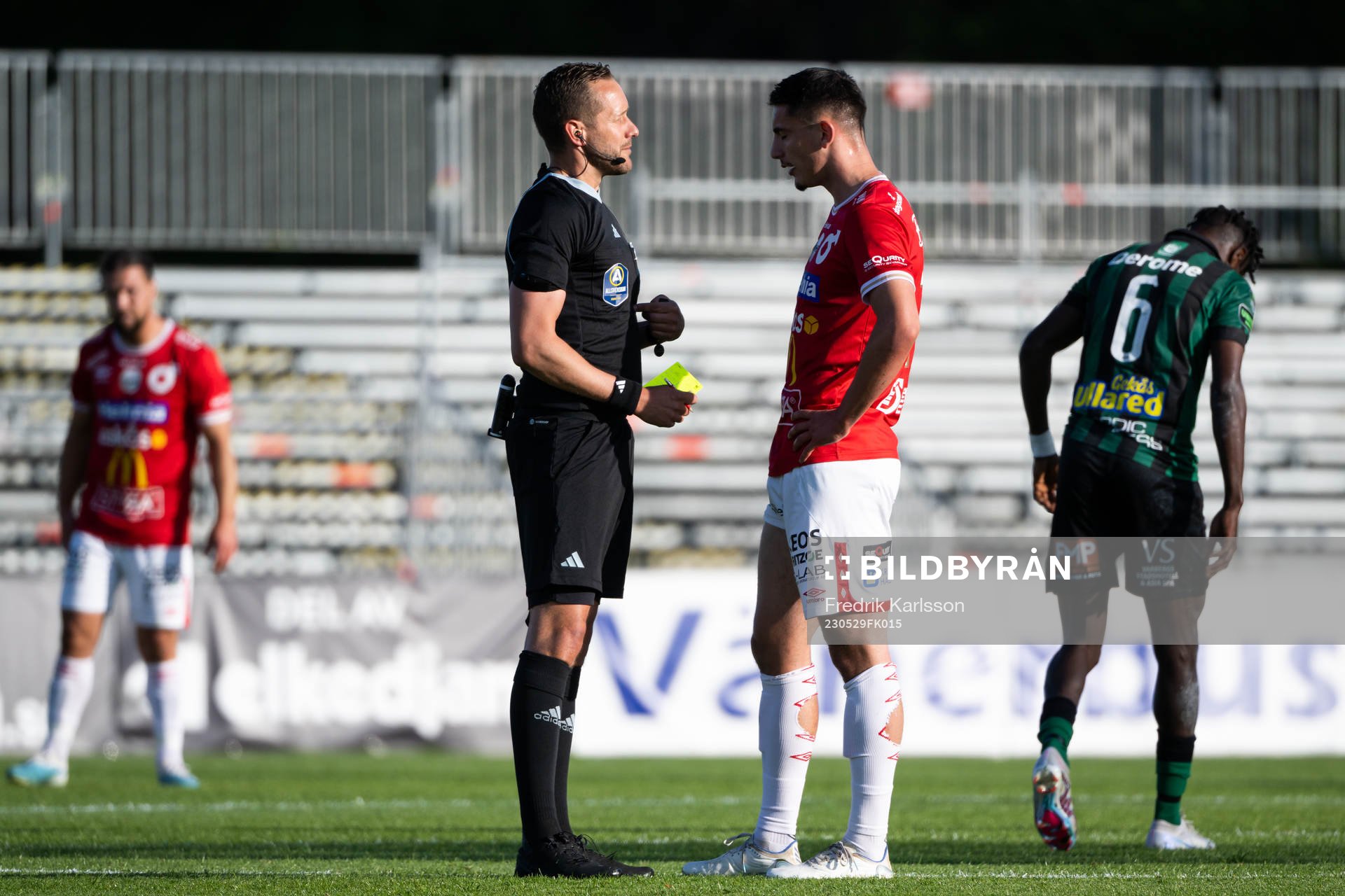 Degerfors Seid Korac får rött kort