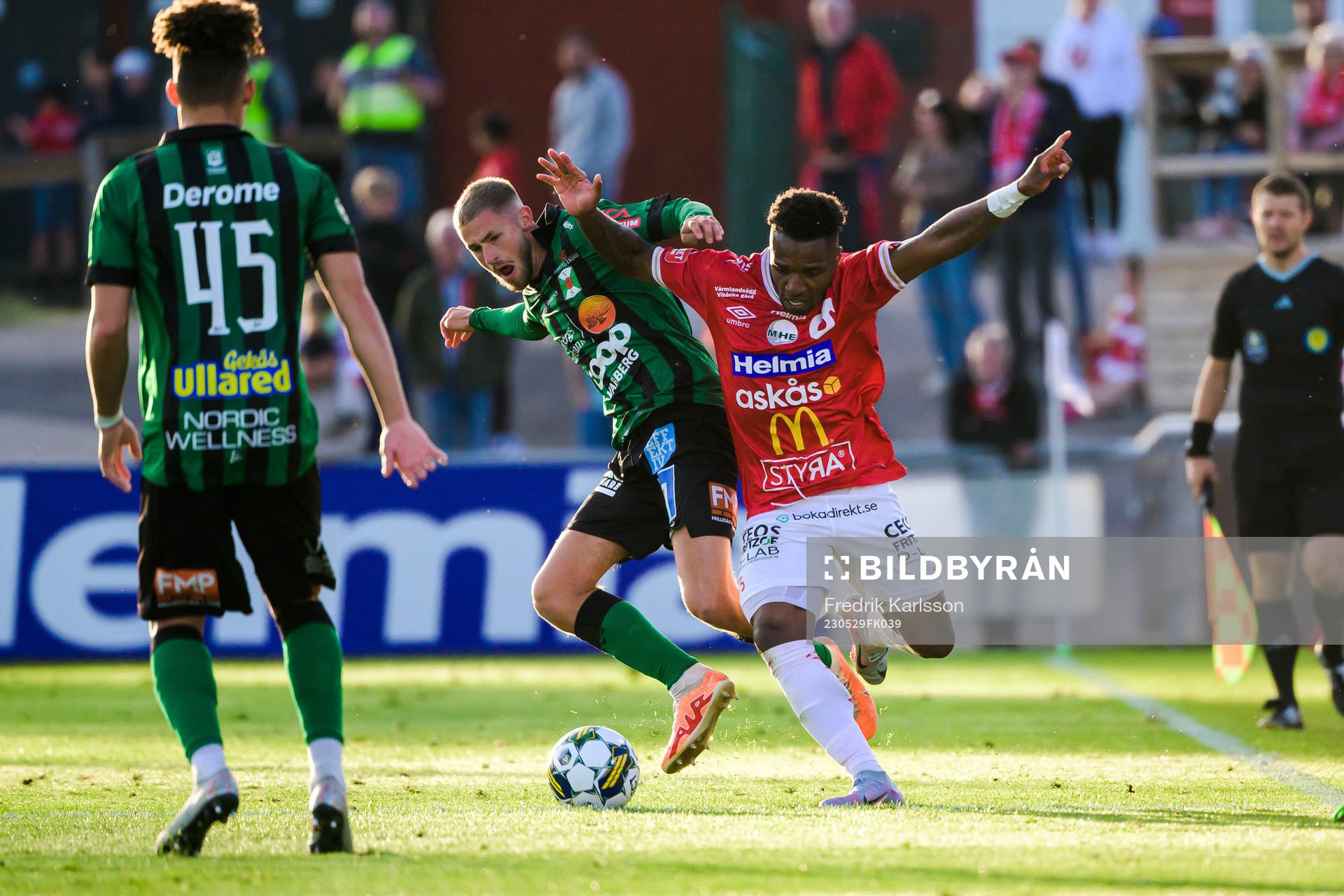 Varbergs Oliver Alfonsi och Degerfors Joseph - Claude
