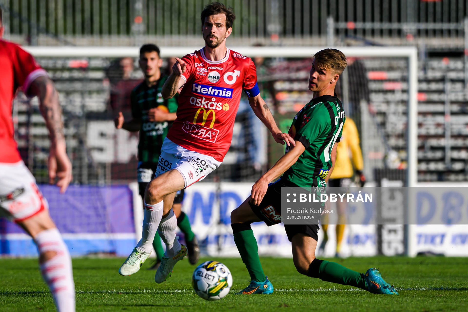 Degerfors Sebastian Ohlsson och Varbergs Oliver Alfonsi