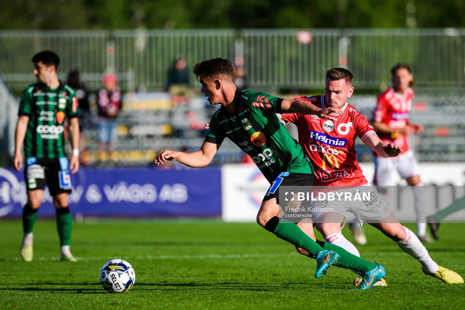 Varbergs Victor Karlsson och Degerfors Rasmus Örqvist