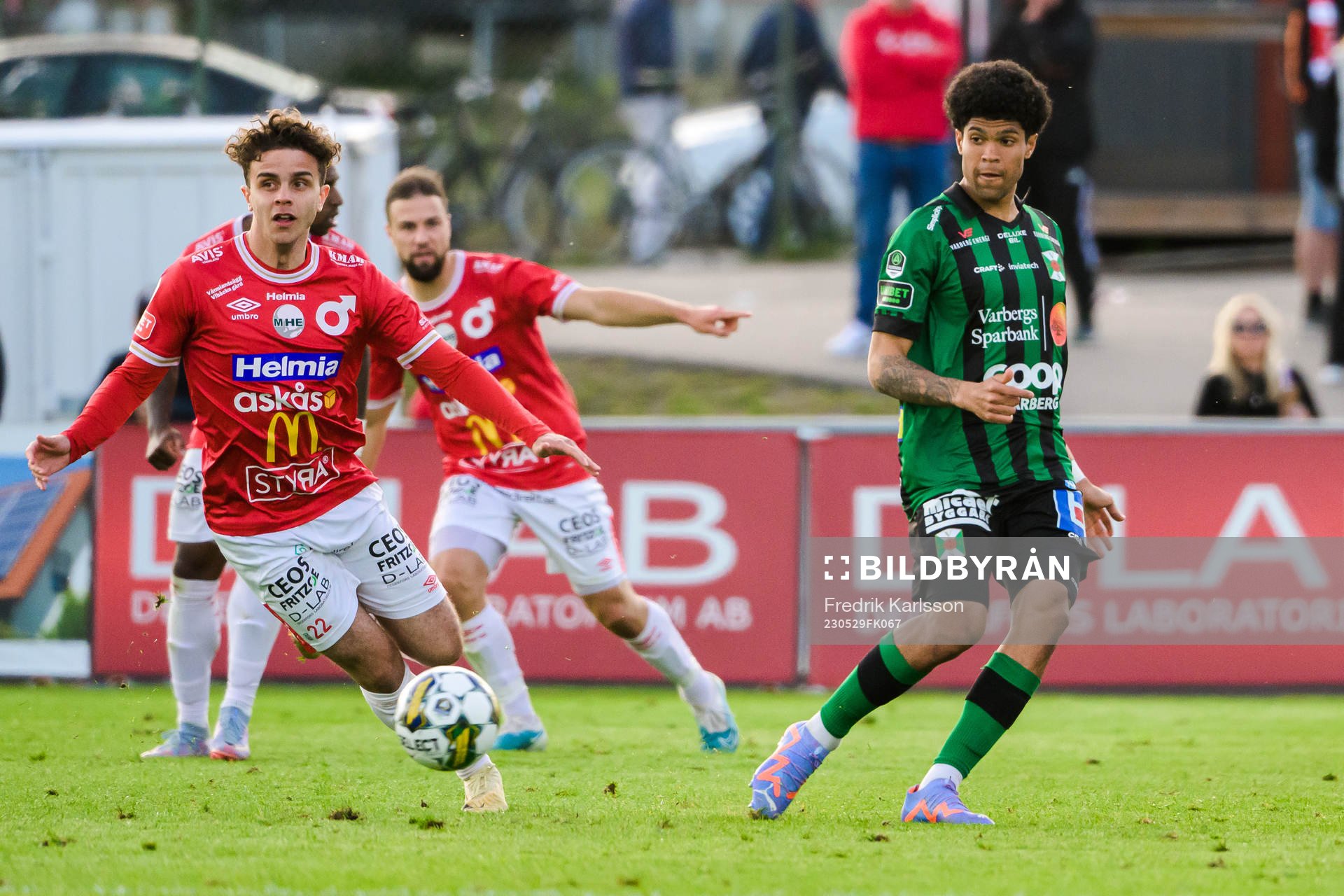 Degerfors Justin Salmon och Varbergs Luke Le Roux