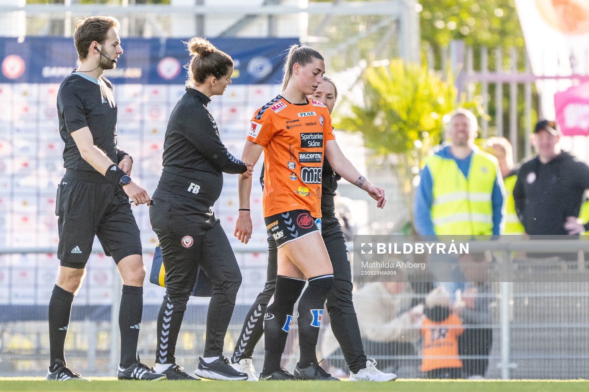 Kristianstads Jordan Brewster har ont