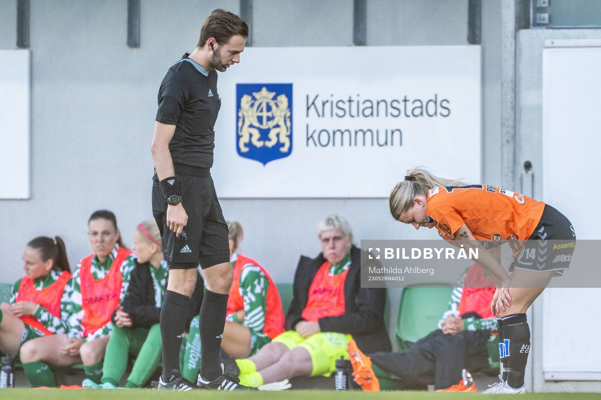 Kristianstads Tilda Persson har ont