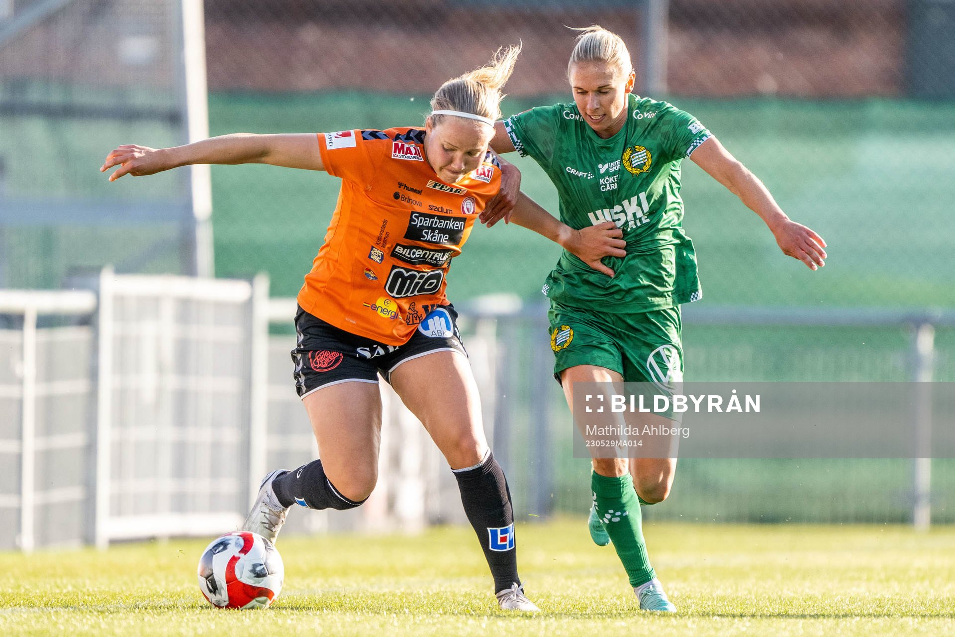 Kristianstads Hlin Eiriksdottir och Hammarbys Jonna