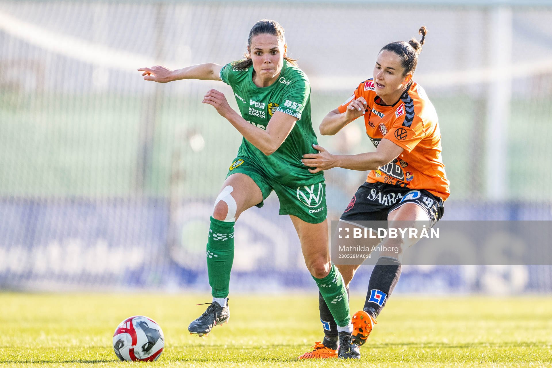 Hammarbys Simone Boye Sørensen och Kristianstads Evelyne