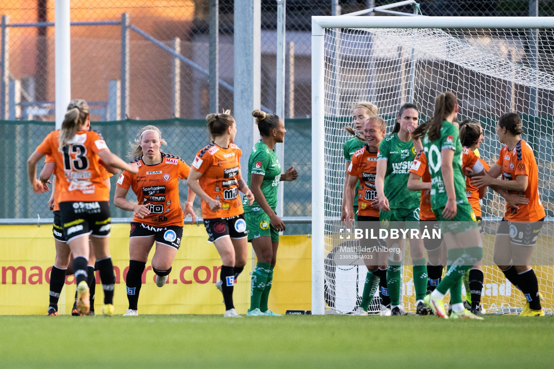 Kristianstads Hlin Eiriksdottir jublar