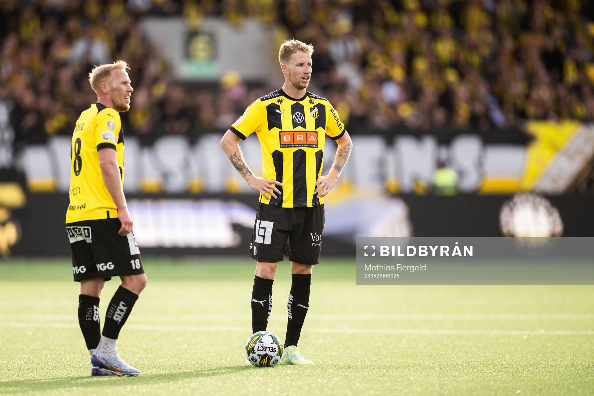 Häckens Mikkel Rygaard Jensen och Samuel Gustafson