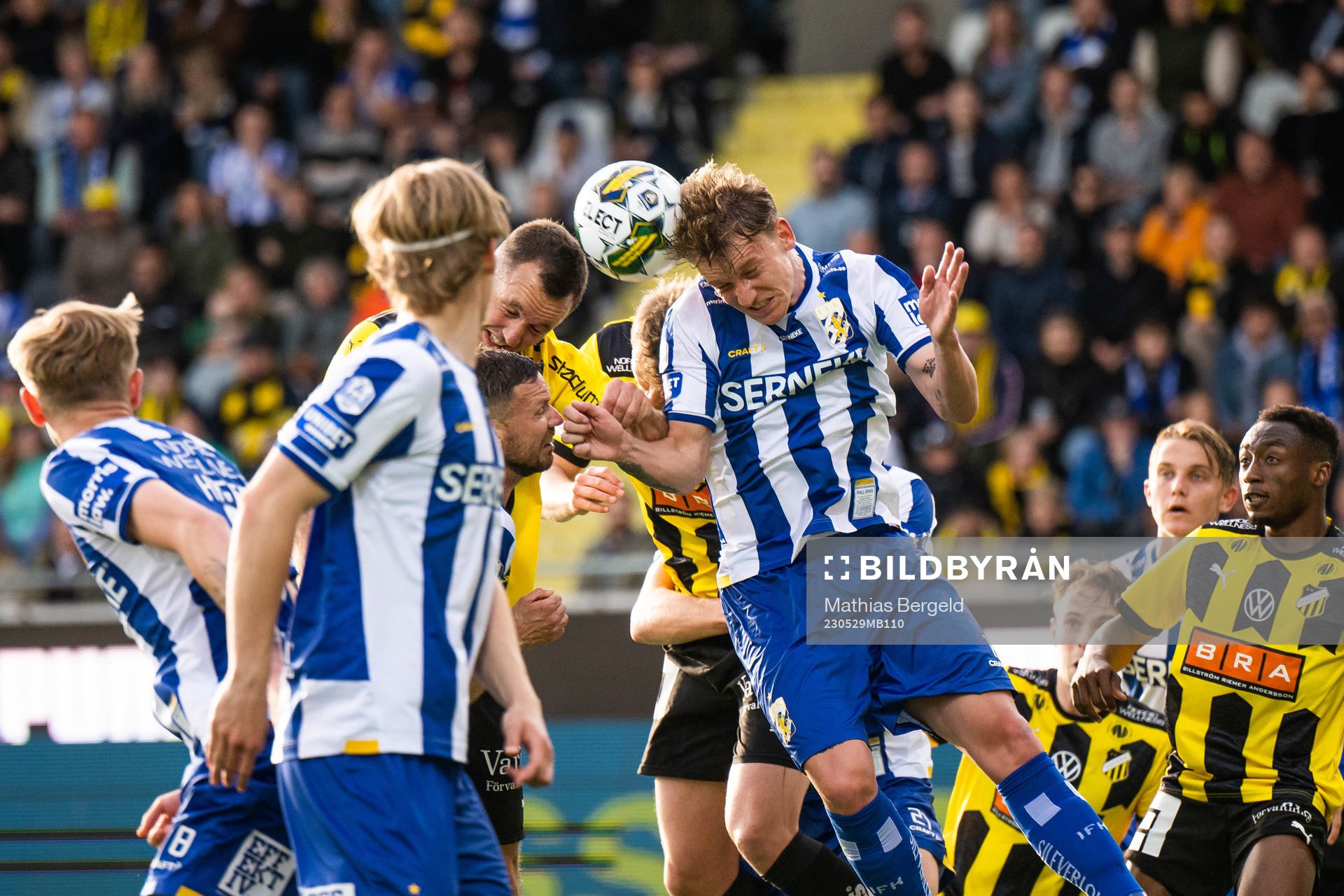 Häckens Even Hovland och IFK Göteborgs Johan Bångsbo