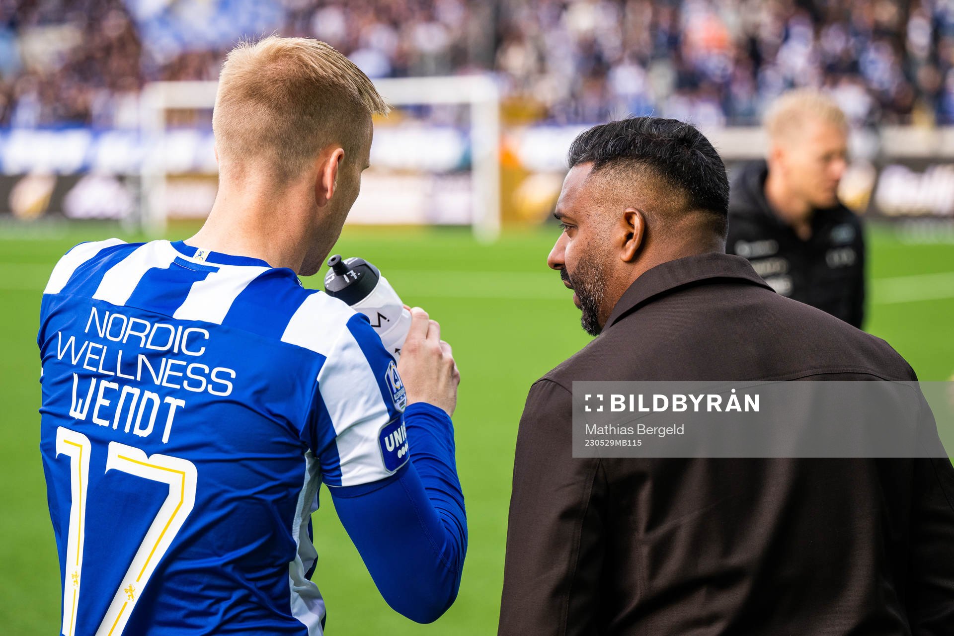 IFK Göteborgs Oscar Wendt och IFK Göteborgs tränare