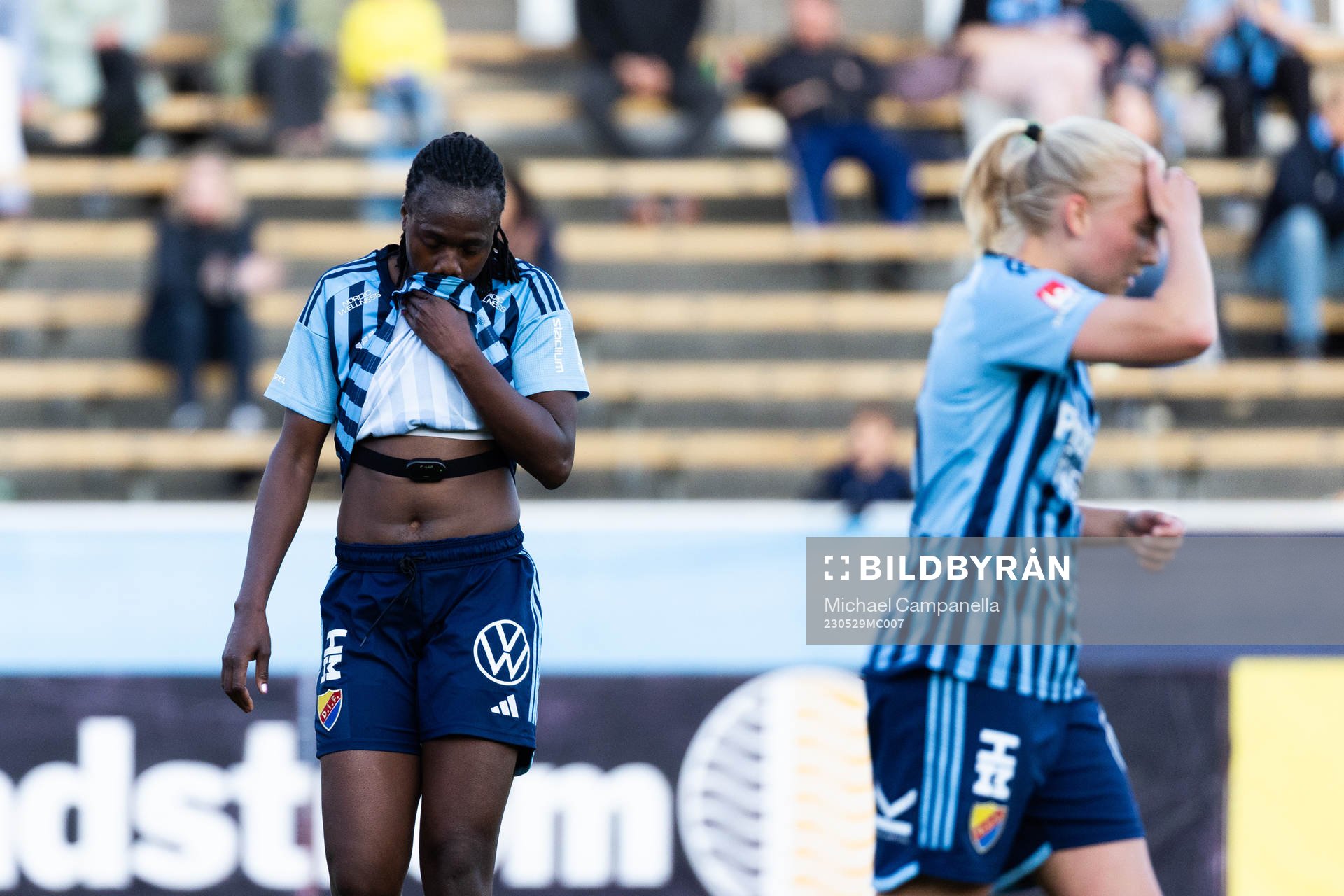 Djurgårdens Flavine Mawete Musolo deppar
