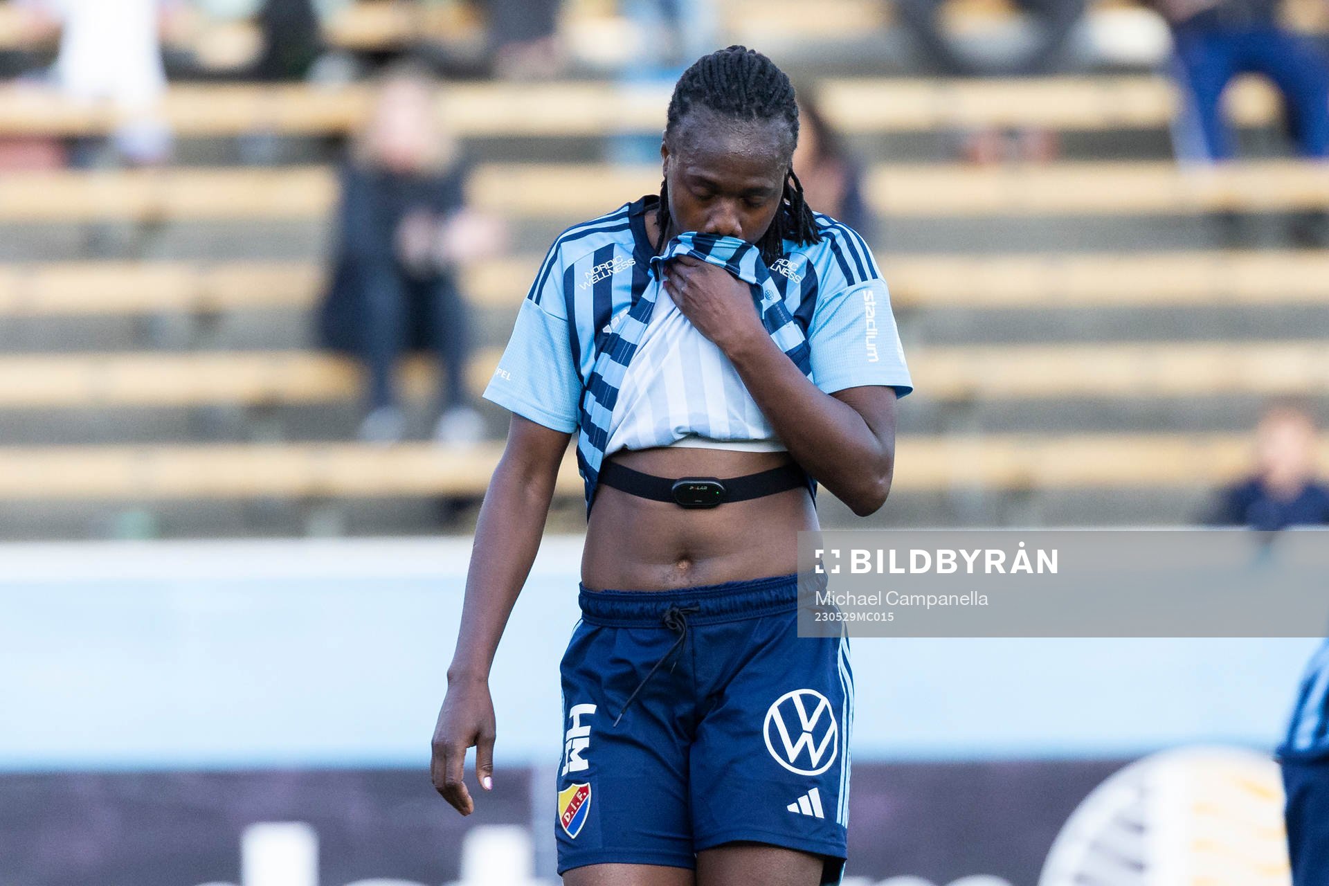 Djurgårdens Flavine Mawete Musolo deppar