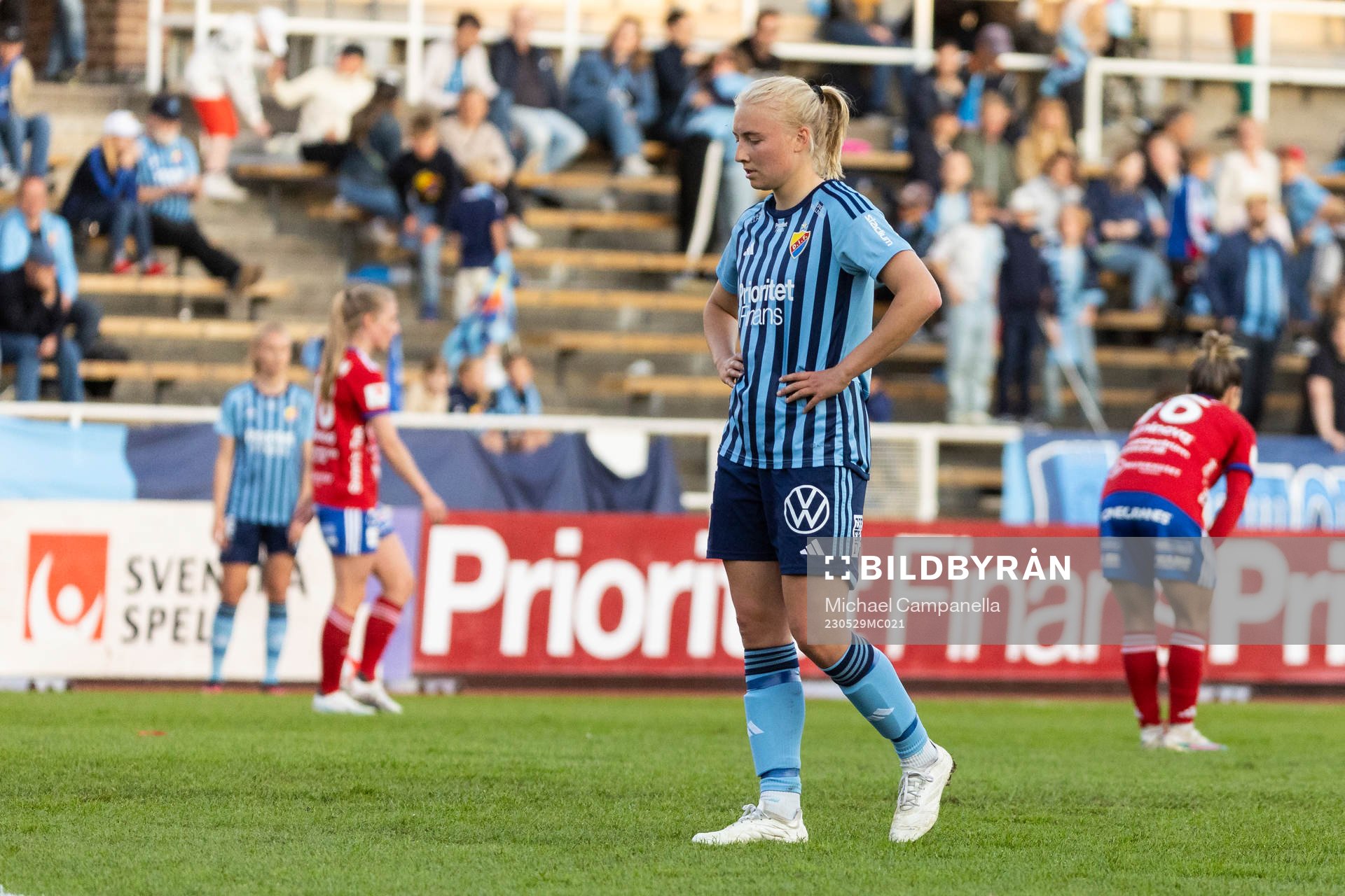 Djurgårdens Stinalisa Johansson deppar