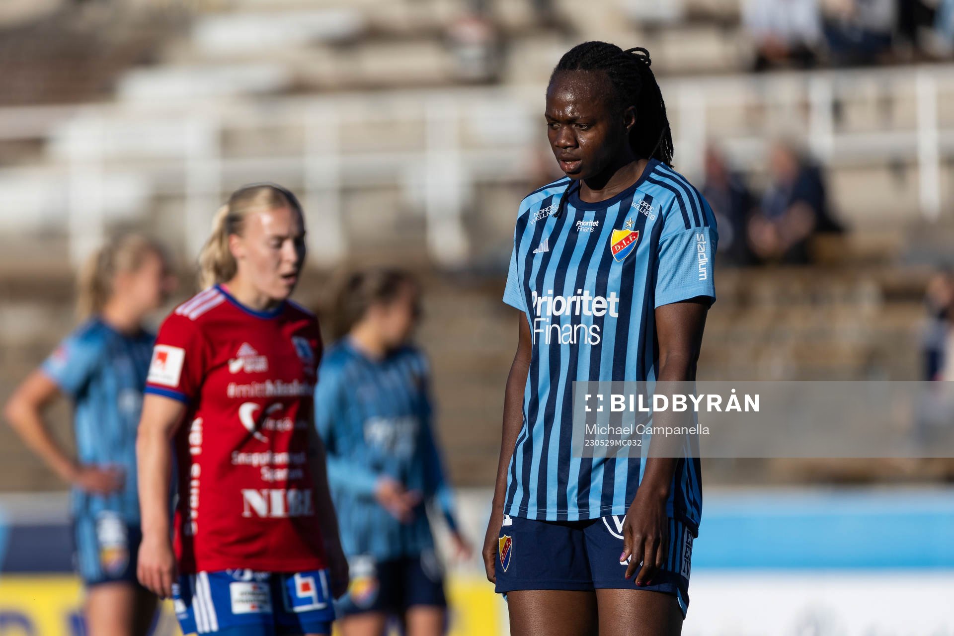 Djurgårdens Flavine Mawete Musolo deppar