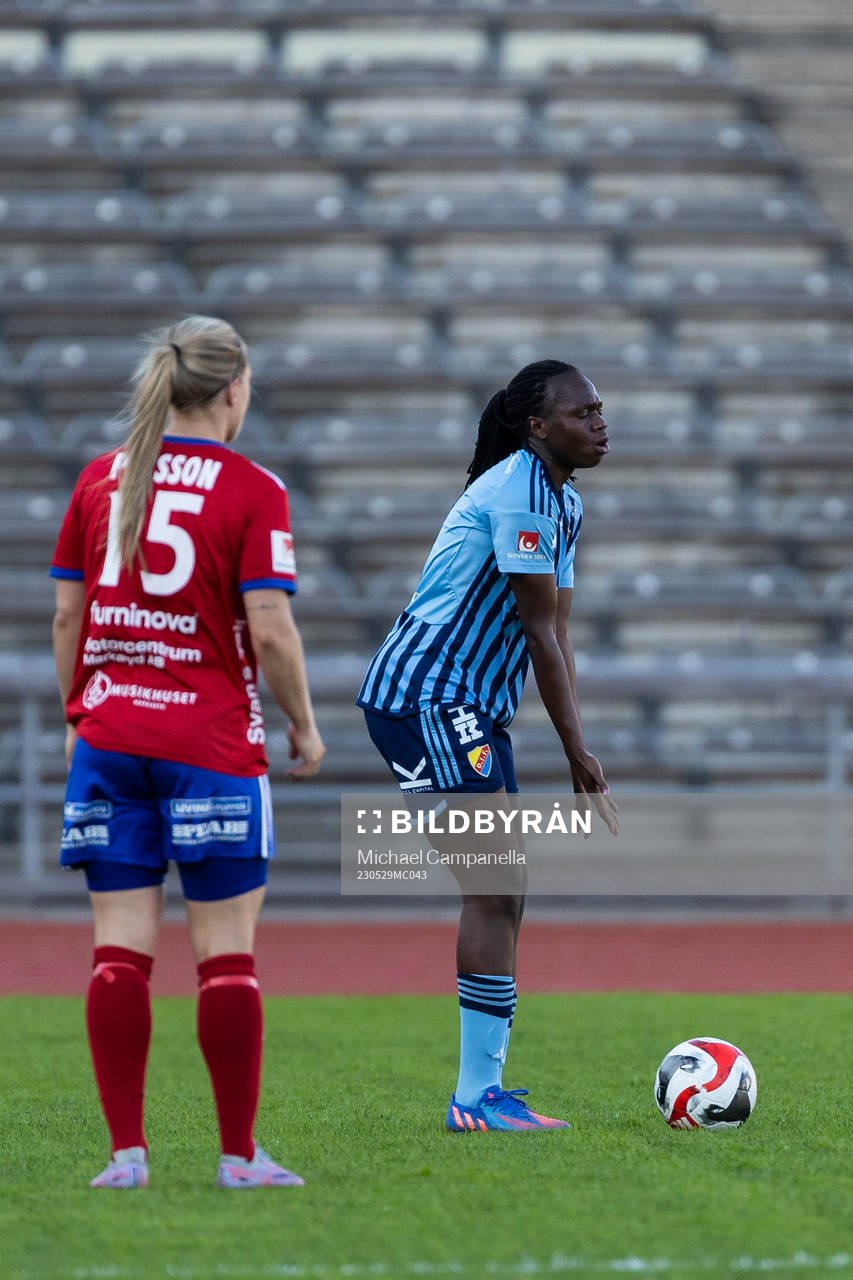 Djurgårdens Flavine Mawete Musolo deppar