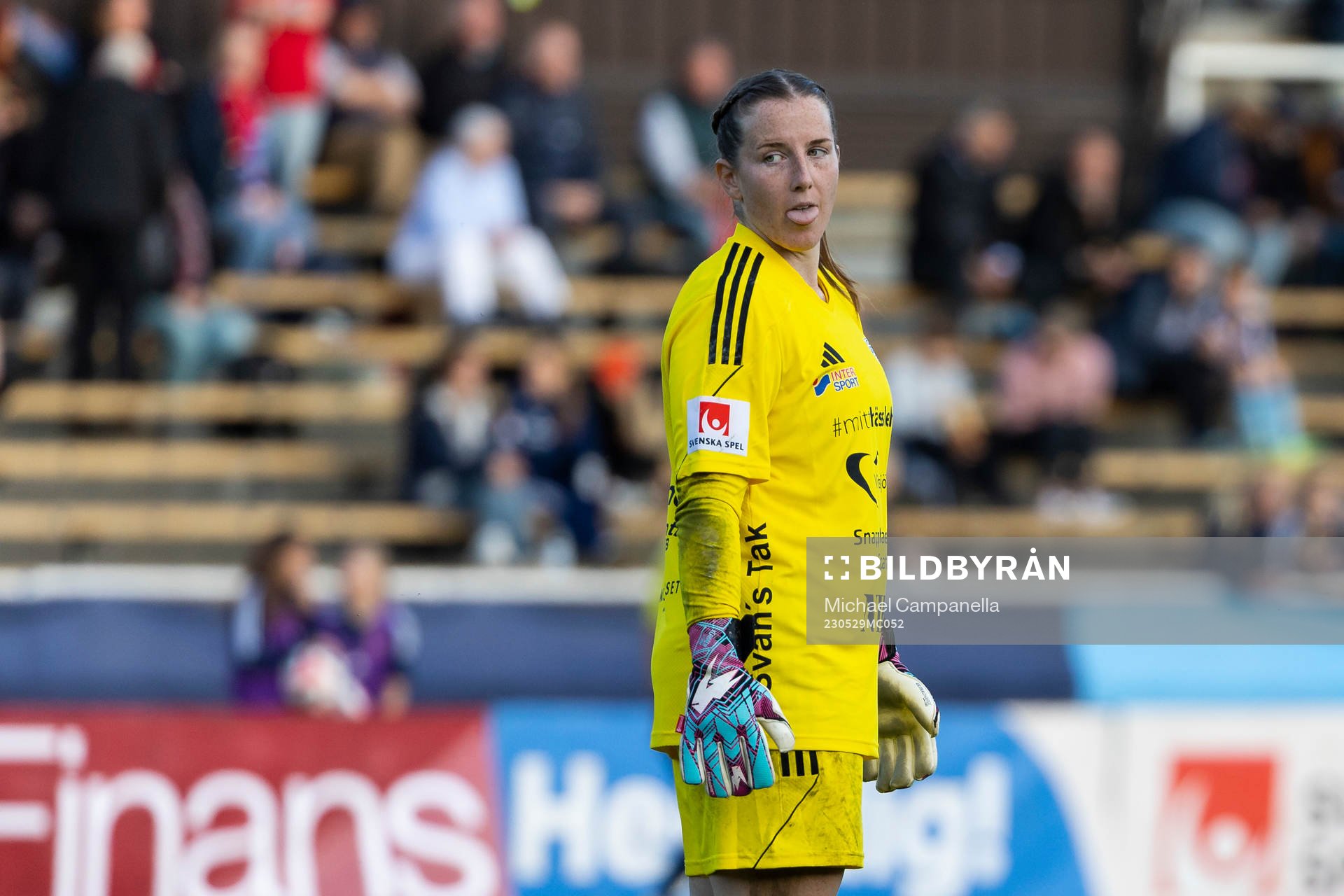 Vittsjös målvakt Elin Vaughan