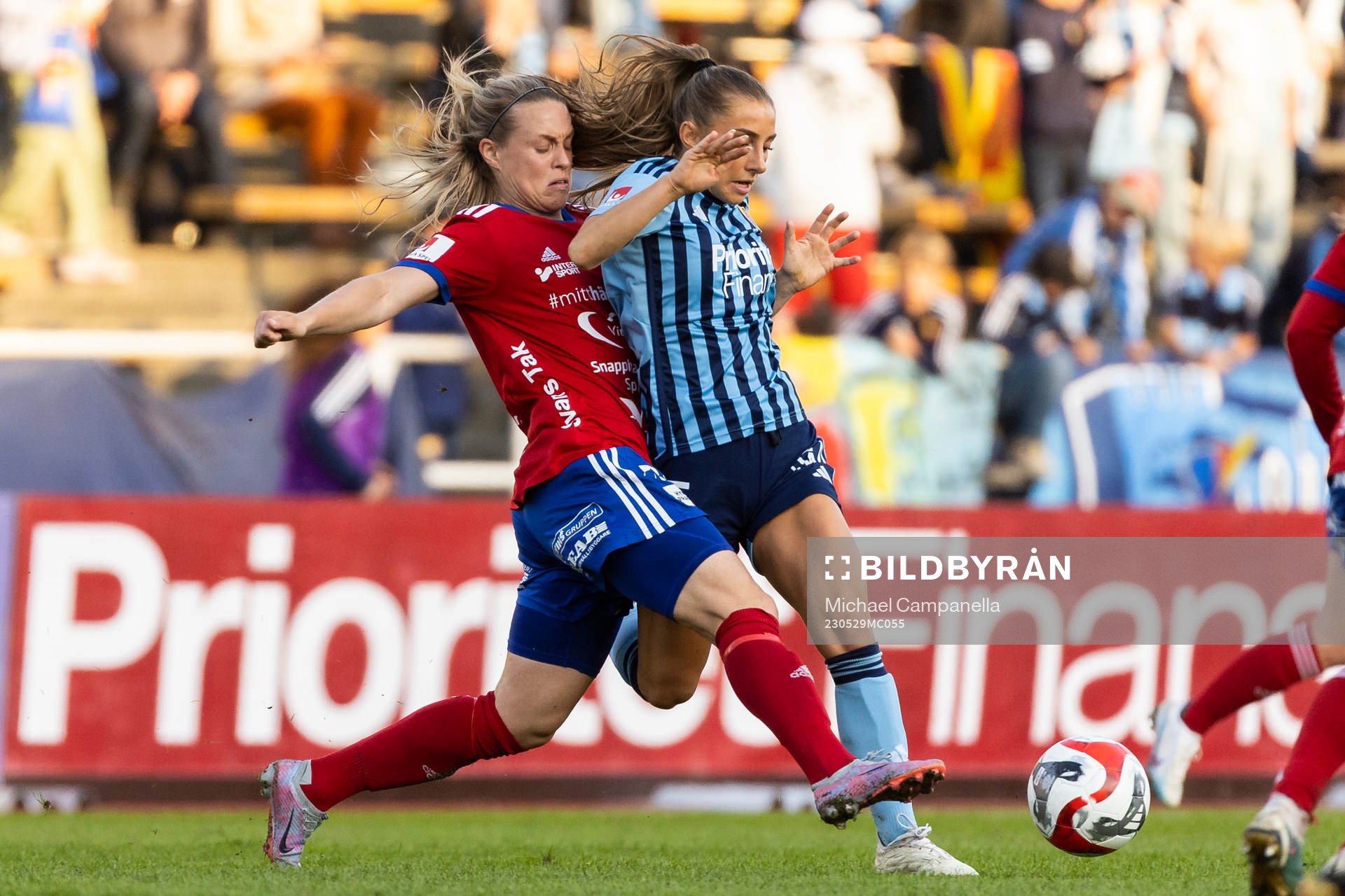 Djurgårdens Tilde Lindwall och Vittsjös Nellie Persson