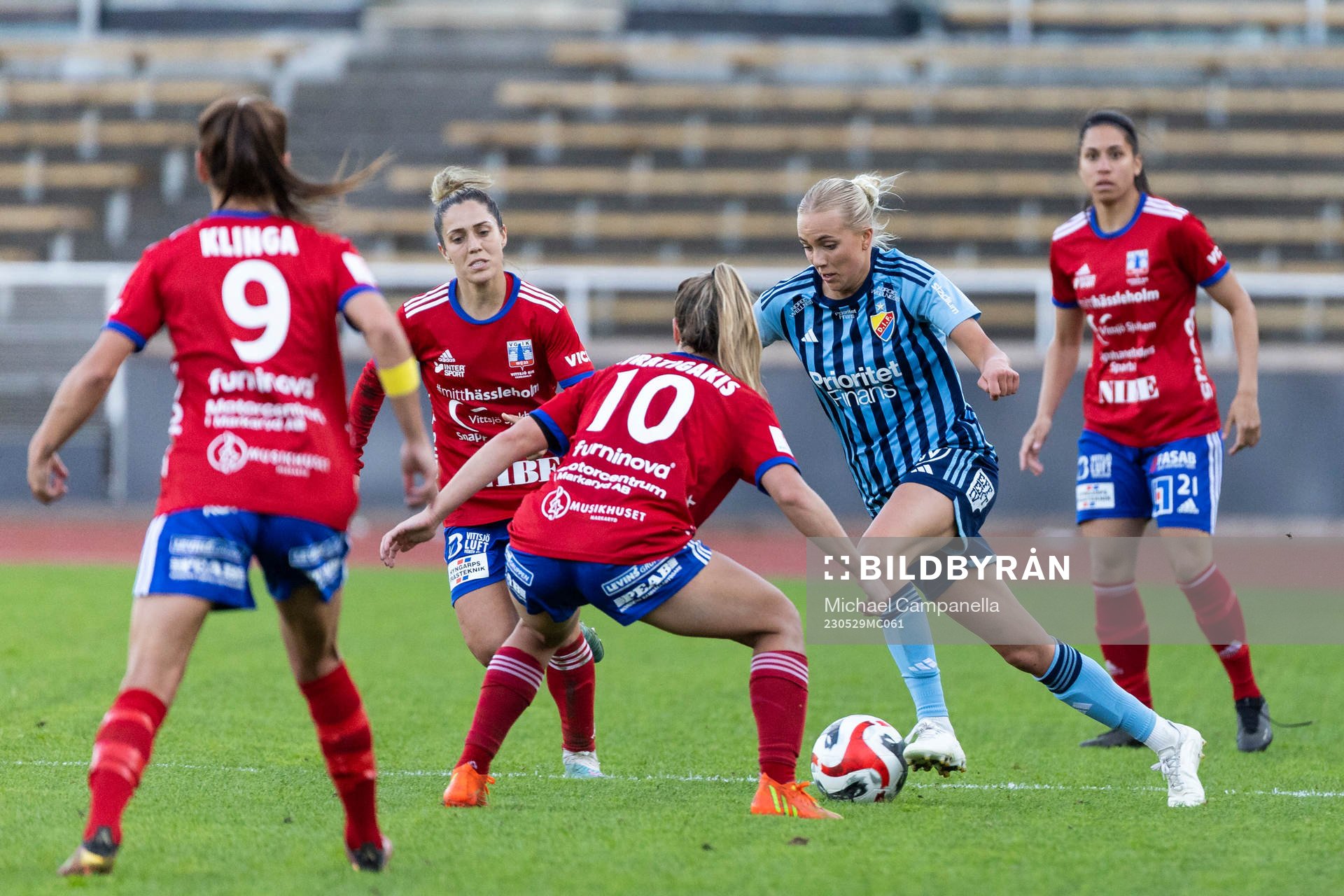 Djurgårdens Sara Lilja Vidlund och Vittsjös Sarah